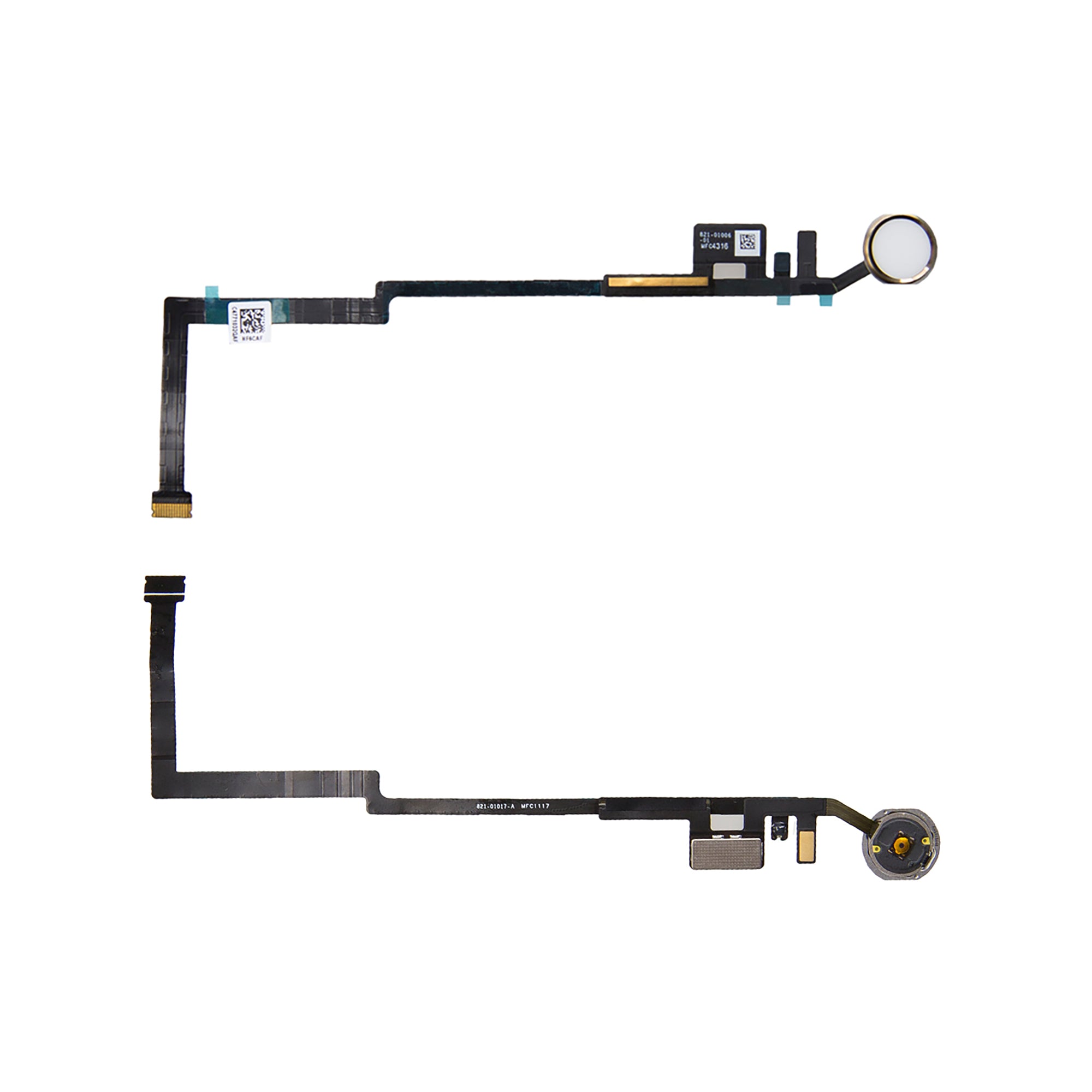 Für Apple iPad 5 (2017), iPad 6 (2018) 9.7 inch Home-Taste Flex Gold OEM – Bild 3