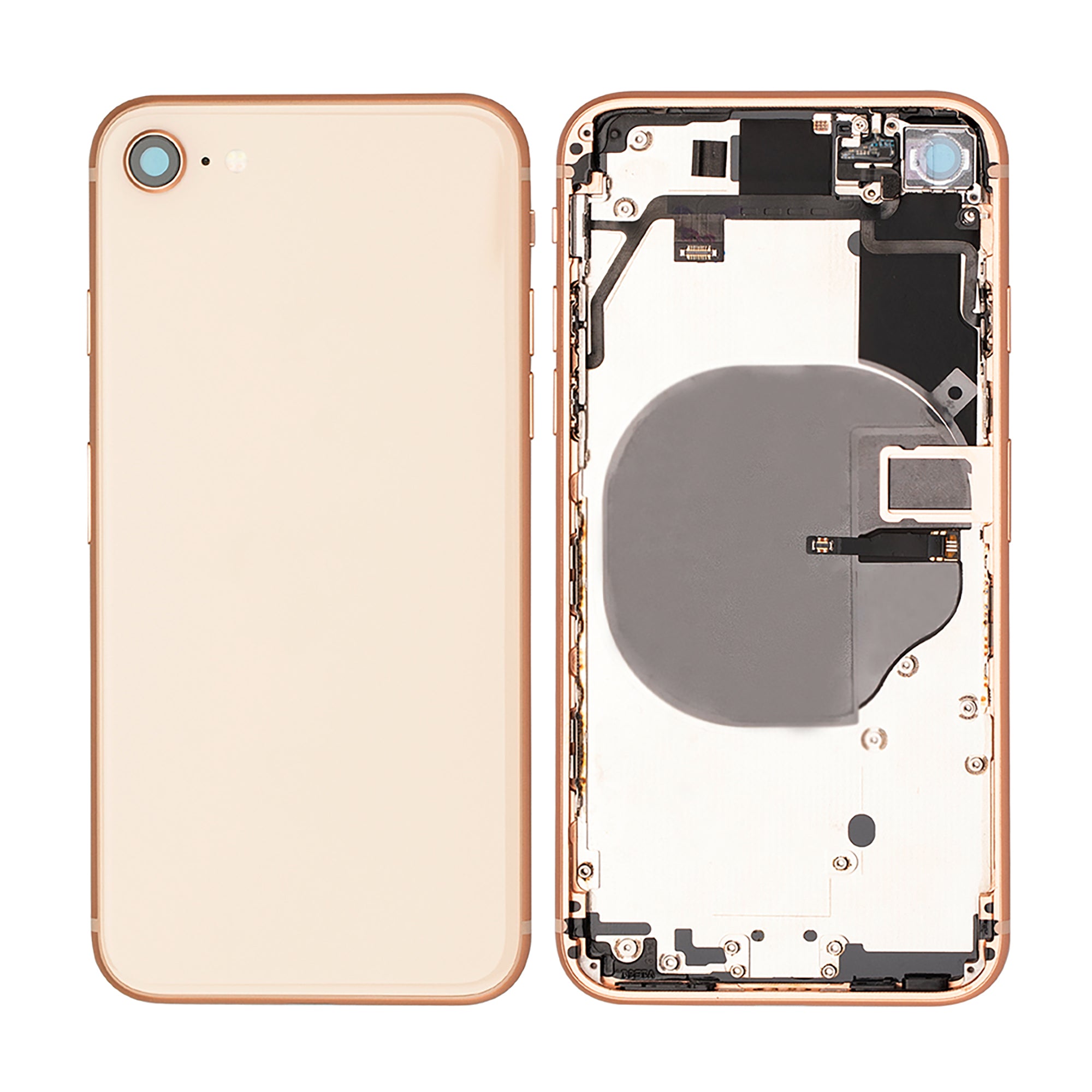 Für Apple iPhone 8 Gehäuse mit Kleinteilen Gold OEM – Bild 3