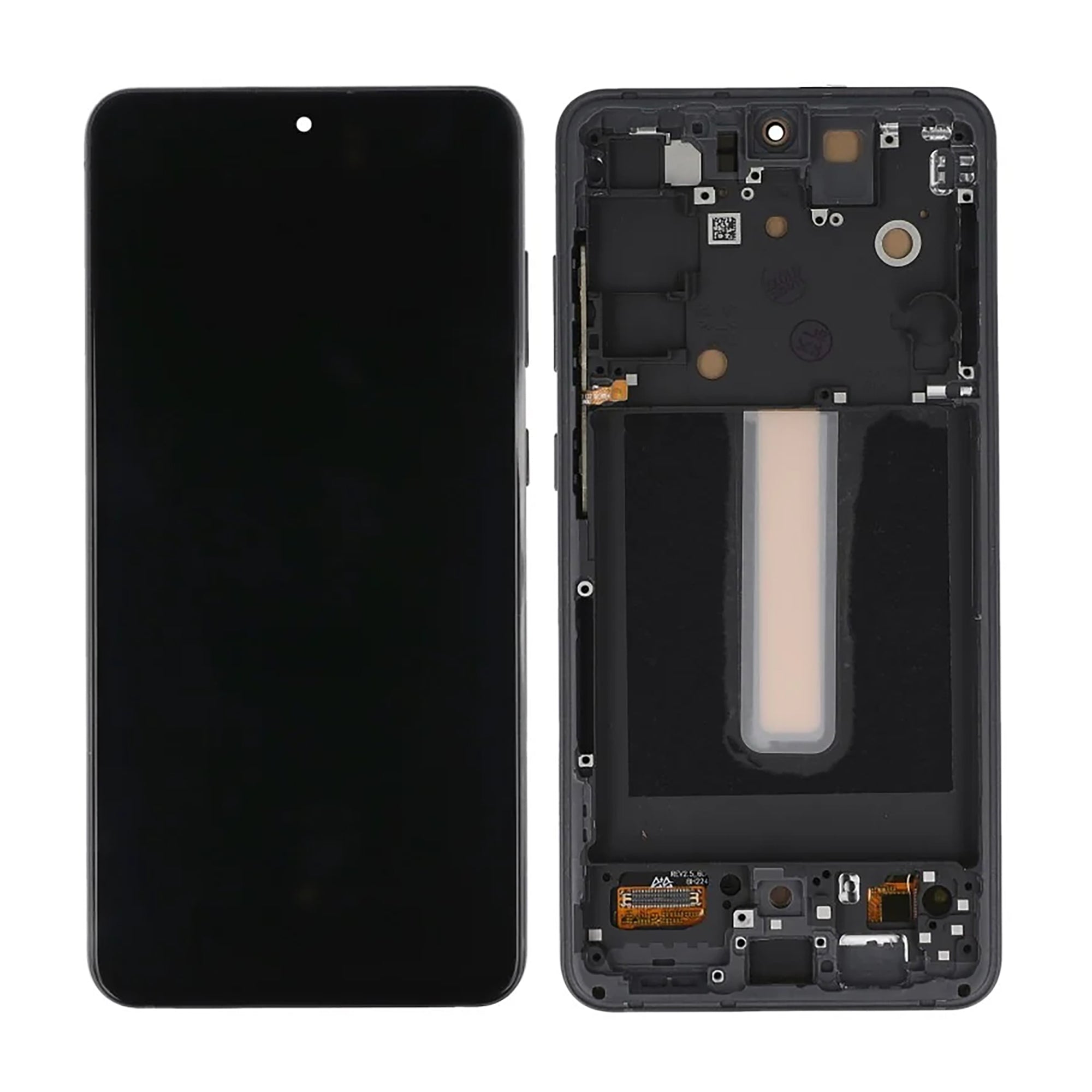 Samsung Galaxy S21 FE G990B Display und Touchscreen-Digitizer mit Rahmen Graphite Soft-OLED – Bild 4