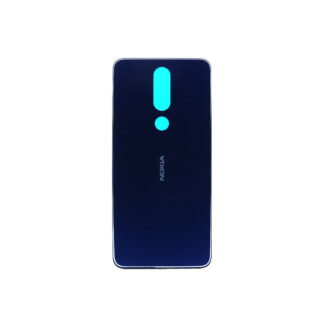 Nokia 5.1 Plus (X5) Akkudeckel ohne Linse Blue OEM