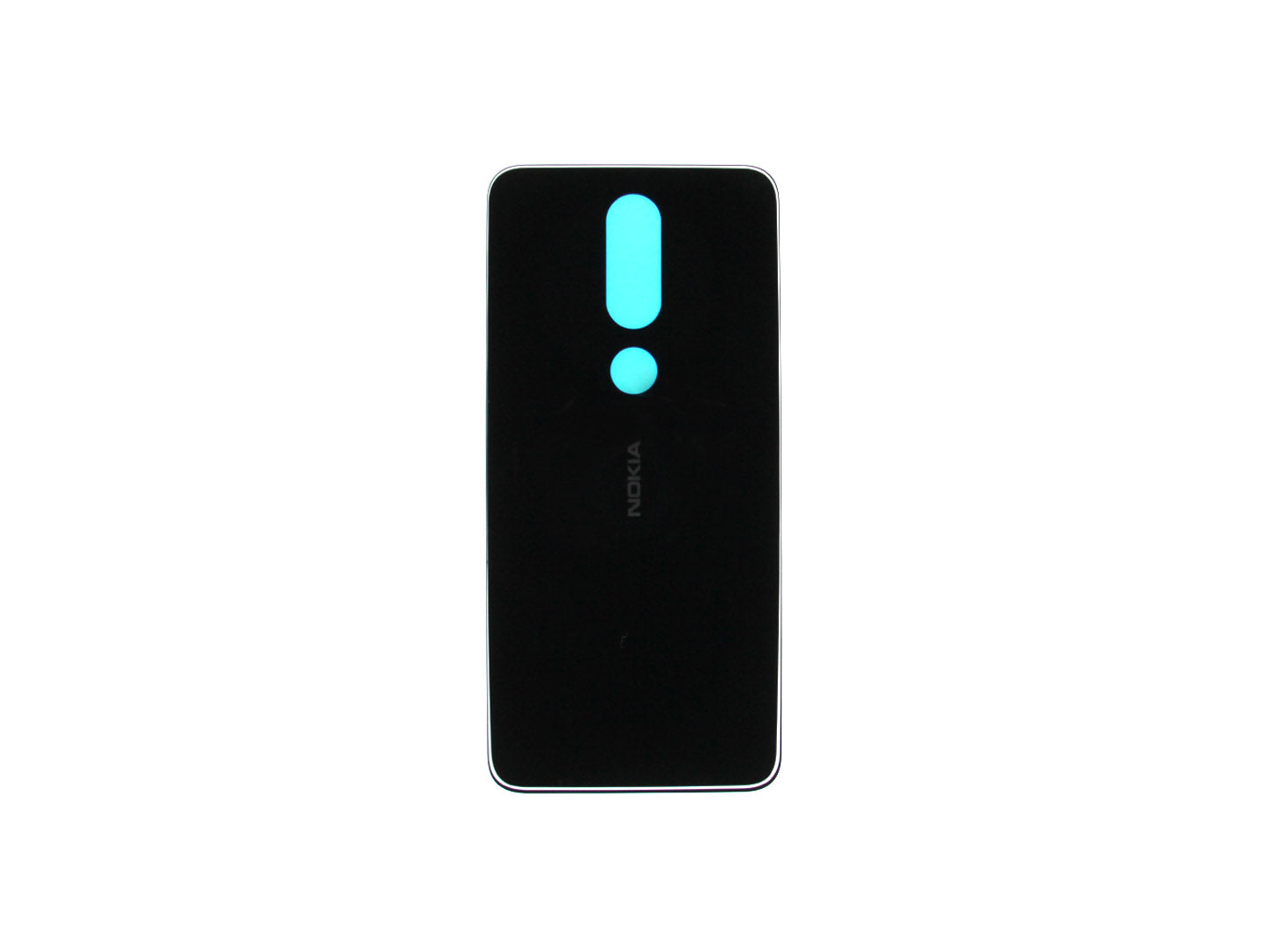 Nokia 6.1 Plus (X6) Akkudeckel ohne Linse Black OEM