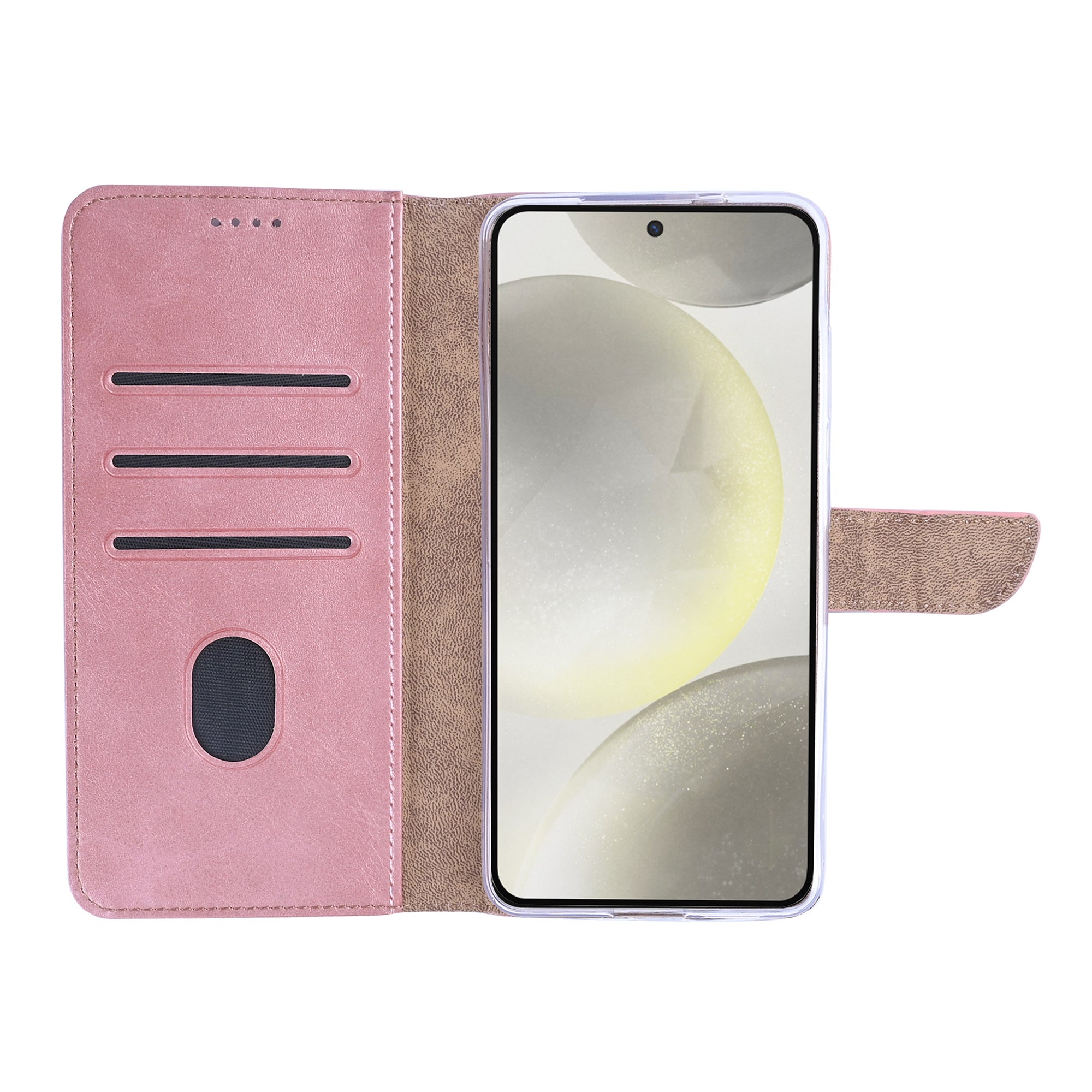 Rixus Buchhülle für Samsung Galaxy S24, S25 Pink – Bild 5