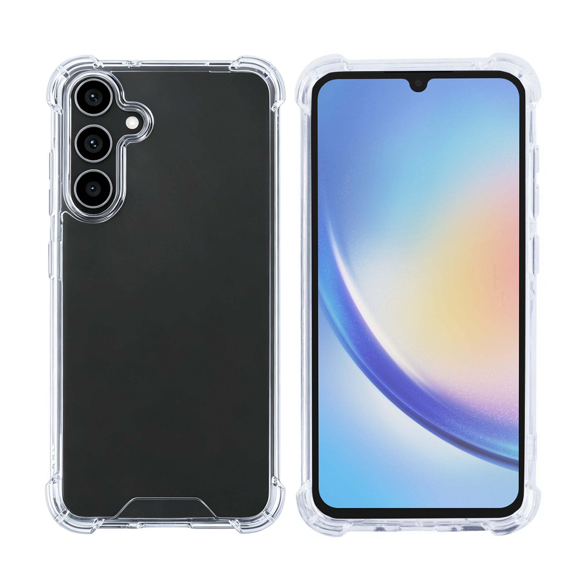 Rixus Anti-Burst Hülle für Samsung Galaxy A34 Transparent – Bild 3