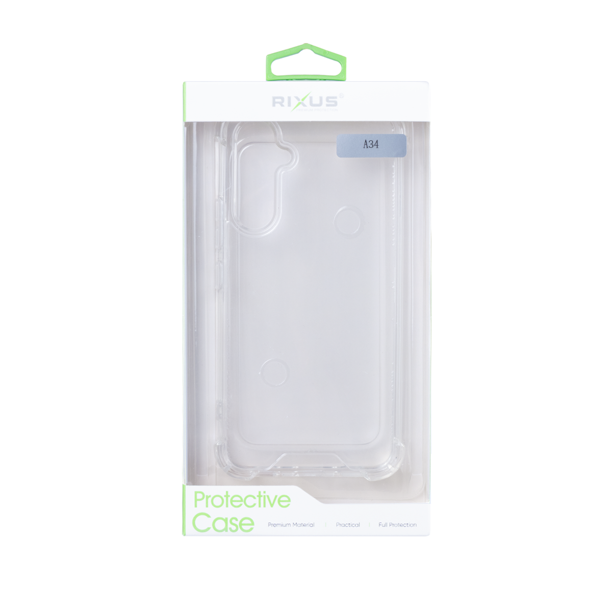 Rixus Anti-Burst Hülle für Samsung Galaxy A34 Transparent – Bild 4