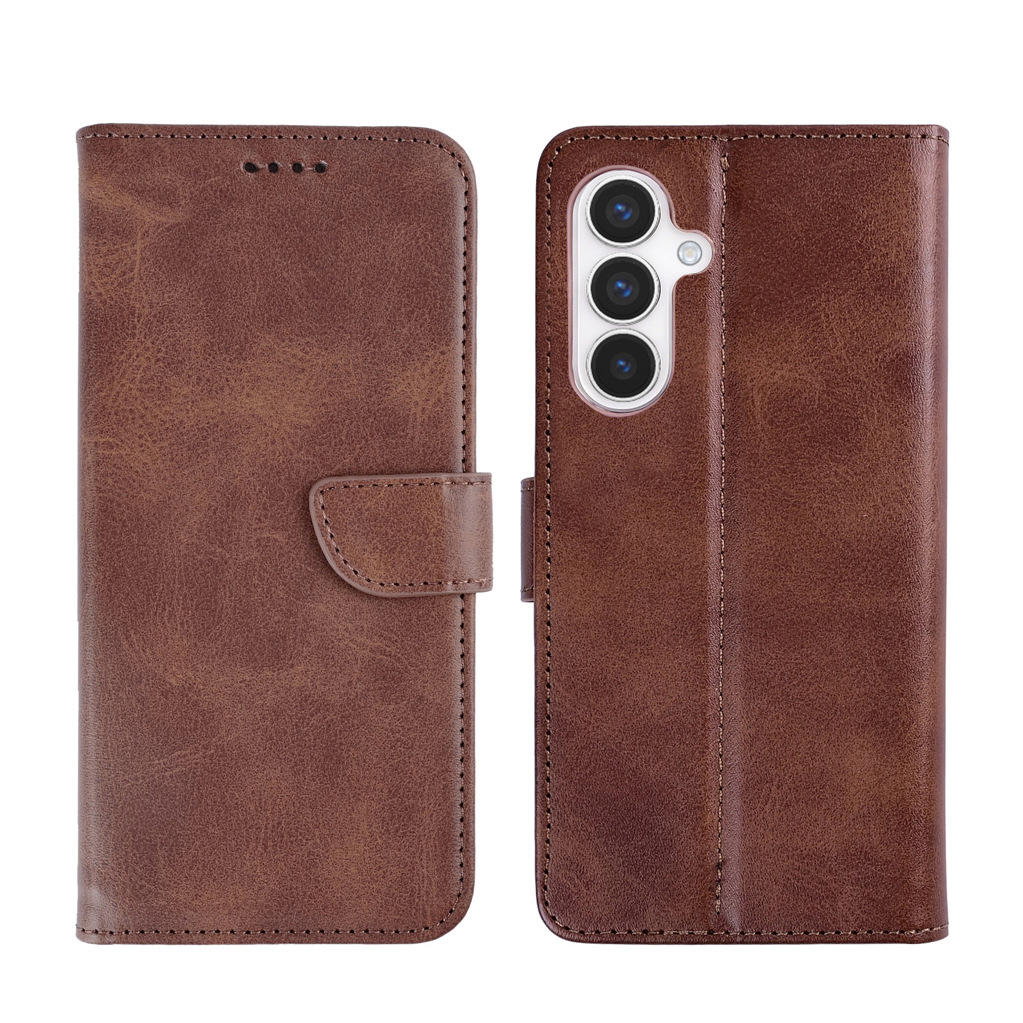 Rixus Buchhülle für Samsung Galaxy S24, S25 Brown – Bild 3
