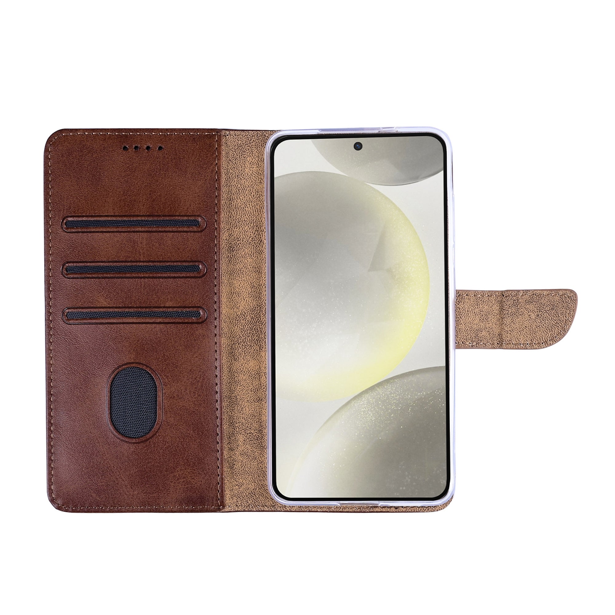 Rixus Buchhülle für Samsung Galaxy S24, S25 Brown – Bild 5
