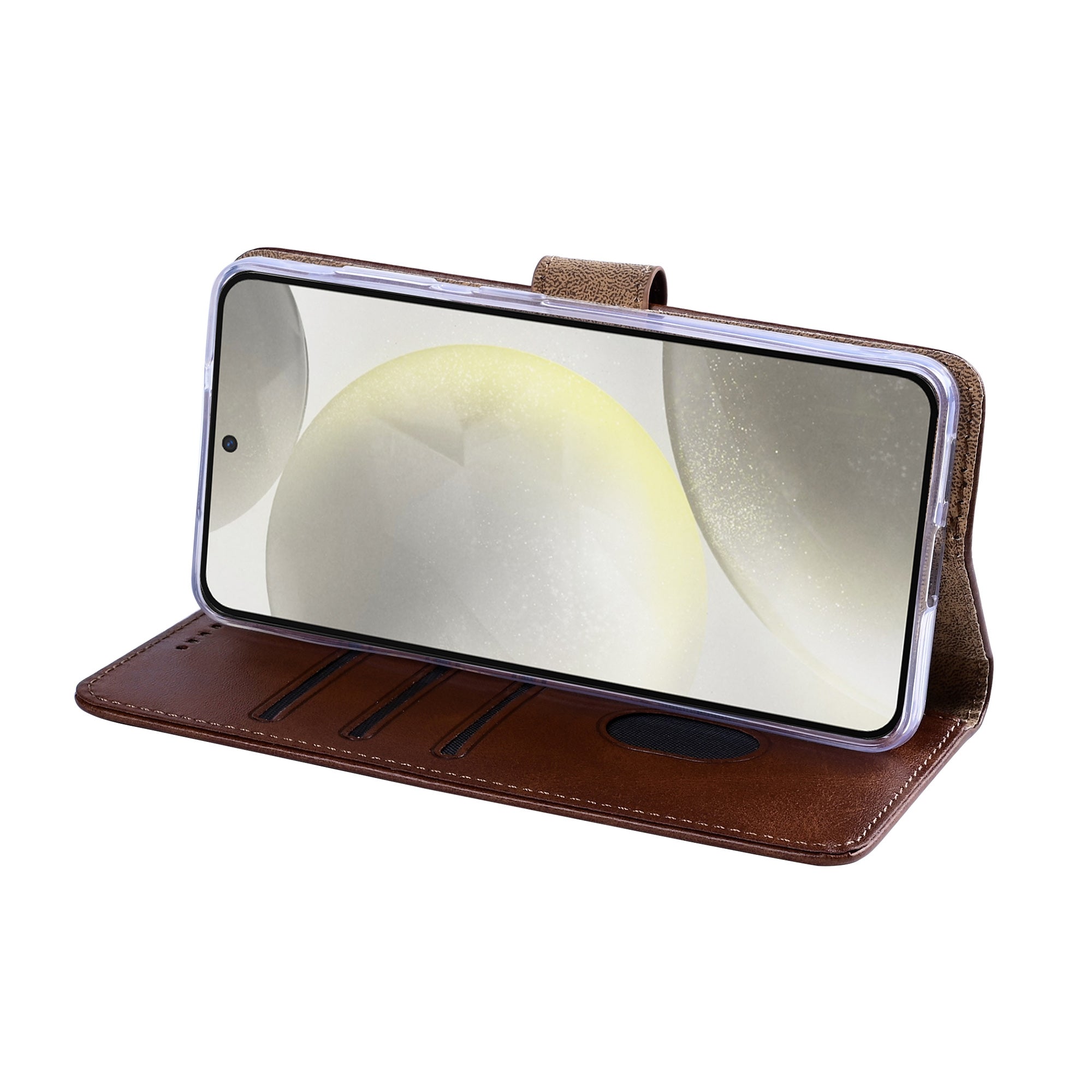Rixus Buchhülle für Samsung Galaxy S24, S25 Brown – Bild 6