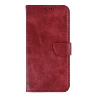 Rixus Buchhülle für Samsung Galaxy S24, S25 Dark Red
