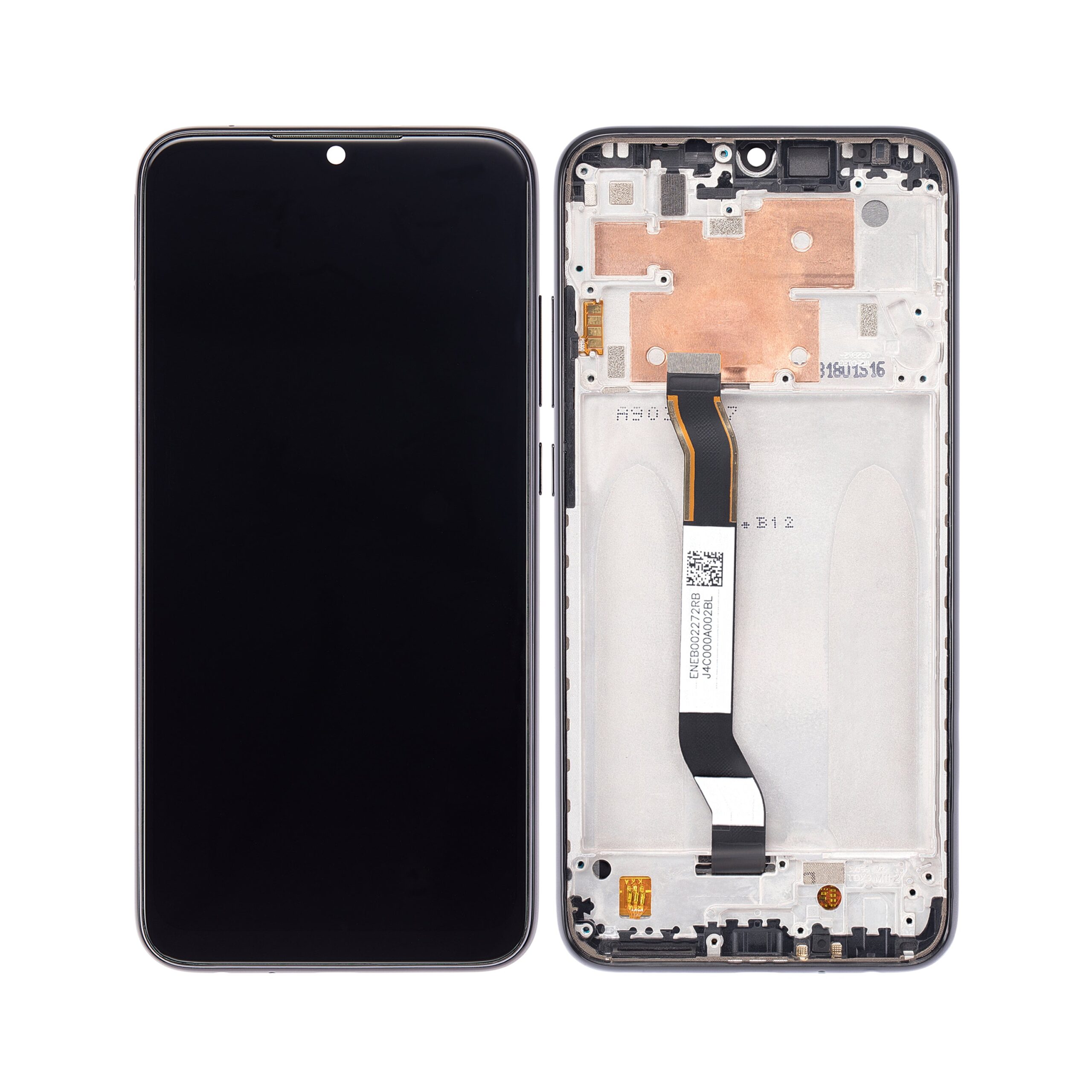 OEM Display für Xiaomi Redmi Note 8, Note 8 (2021) mit Rahmen Schwarz – Bild 4