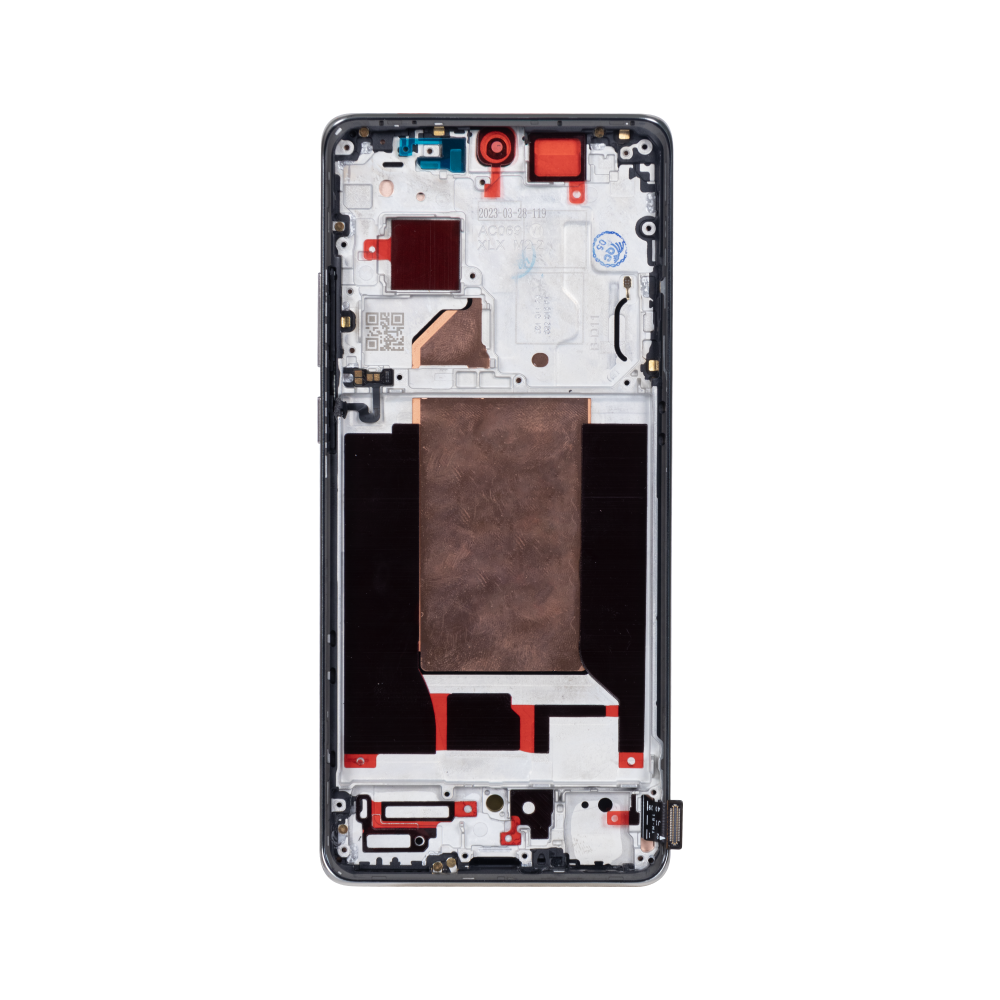 OEM Display für Oppo Reno 10 Pro Plus mit Rahmen Grau – Bild 3