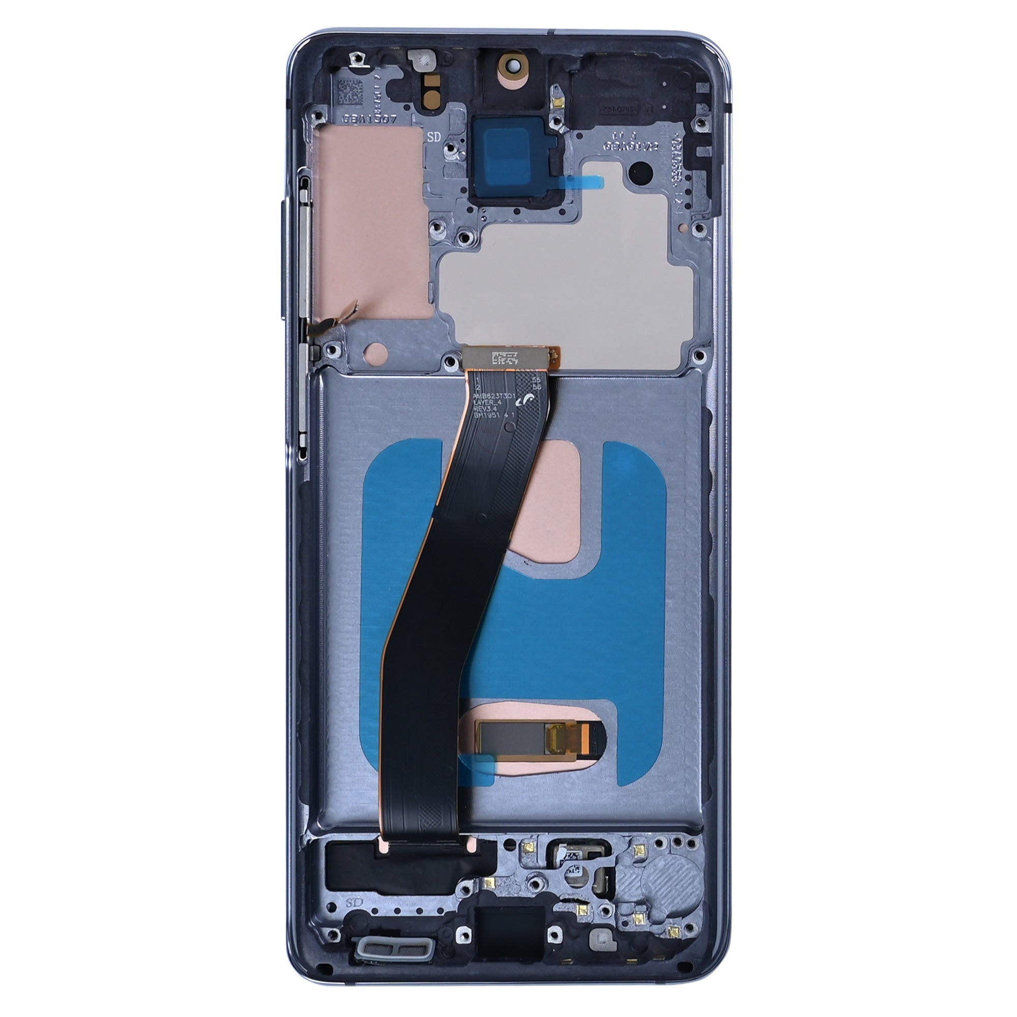 Samsung Galaxy S20 G980F Display und Touchscreen-Digitizer mit Rahmen Cosmic Grey Soft-OLED – Bild 2