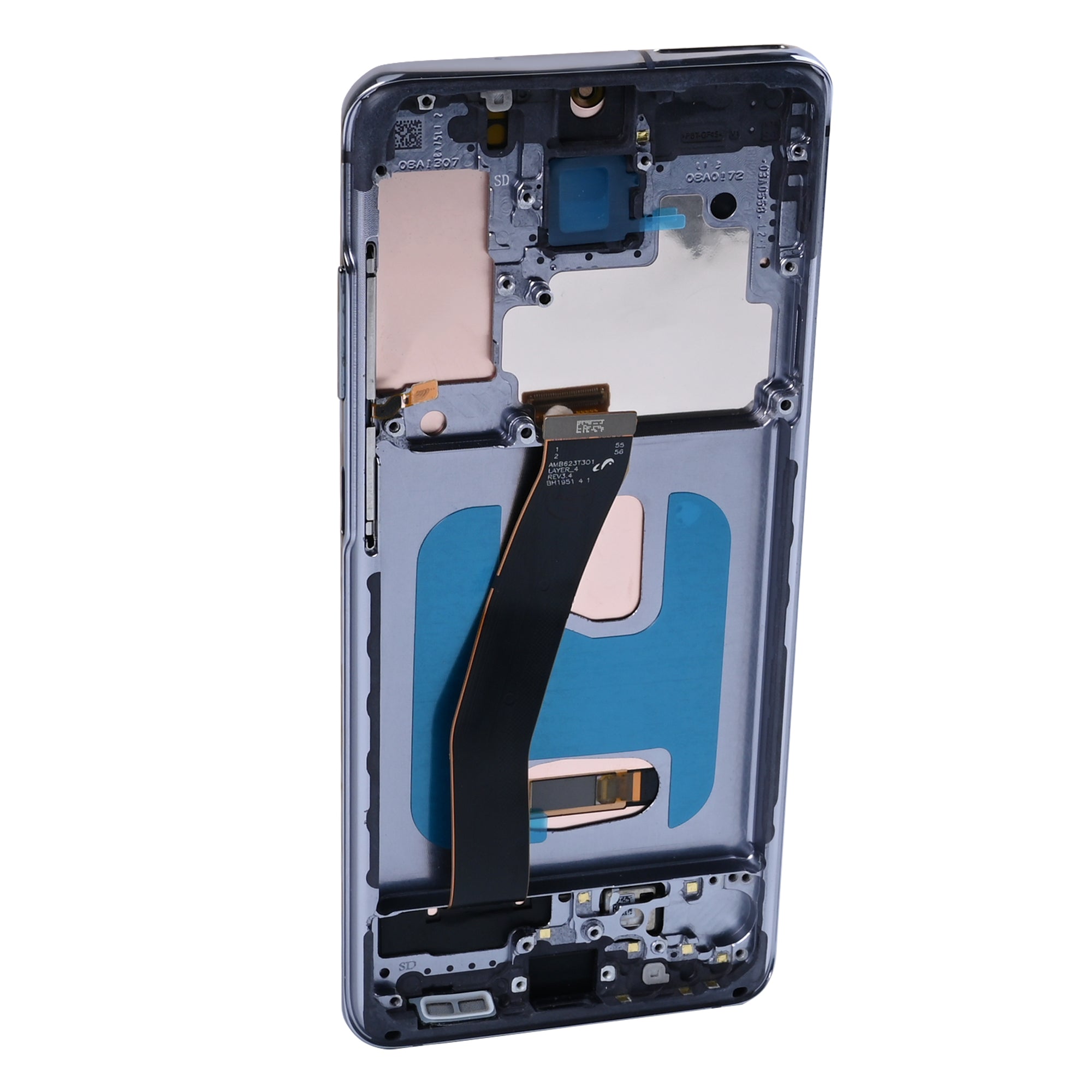 Samsung Galaxy S20 G980F Display und Touchscreen-Digitizer mit Rahmen Cosmic Grey Soft-OLED – Bild 3