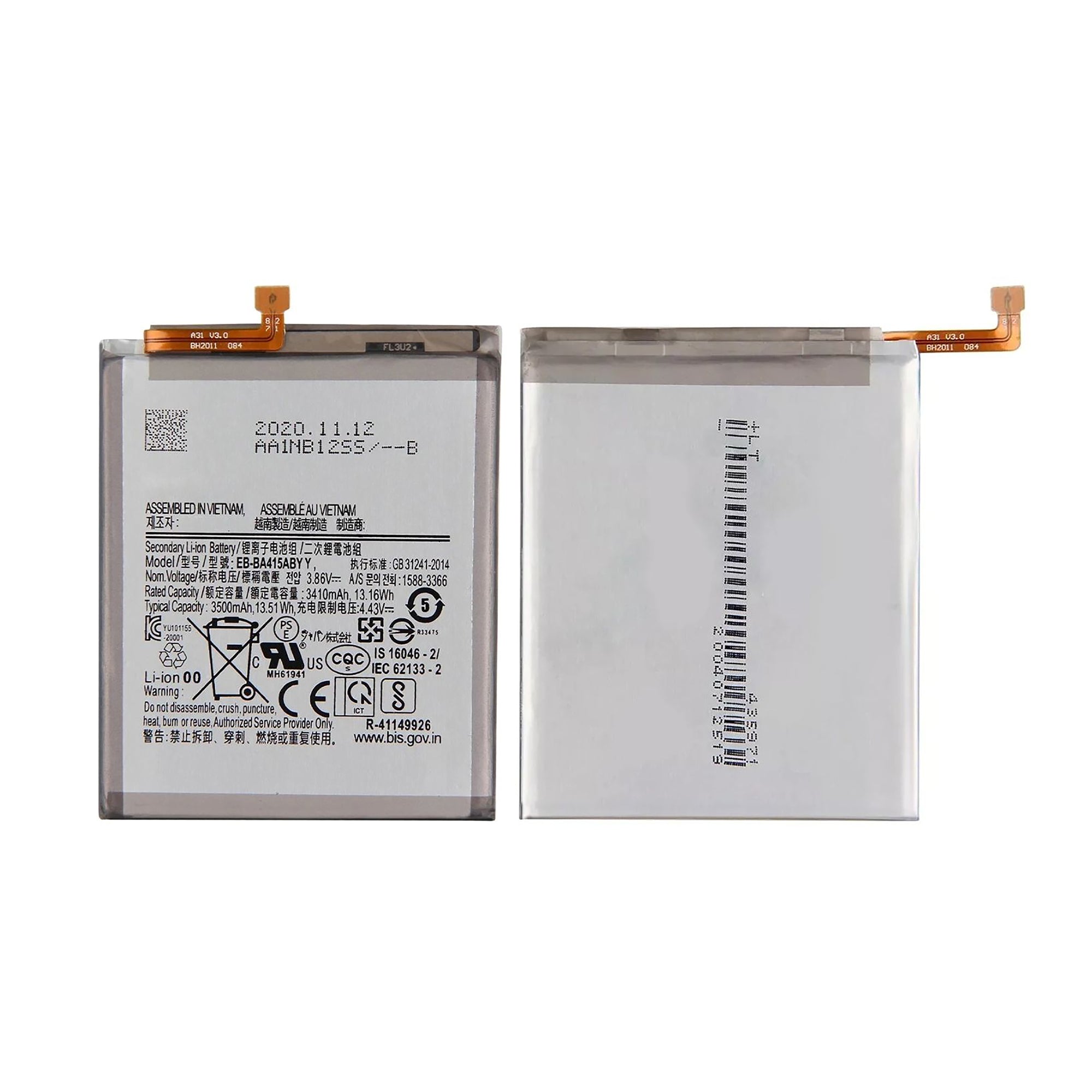Samsung Galaxy A41 A415F Akku EB-BA415ABY OEM – Bild 3