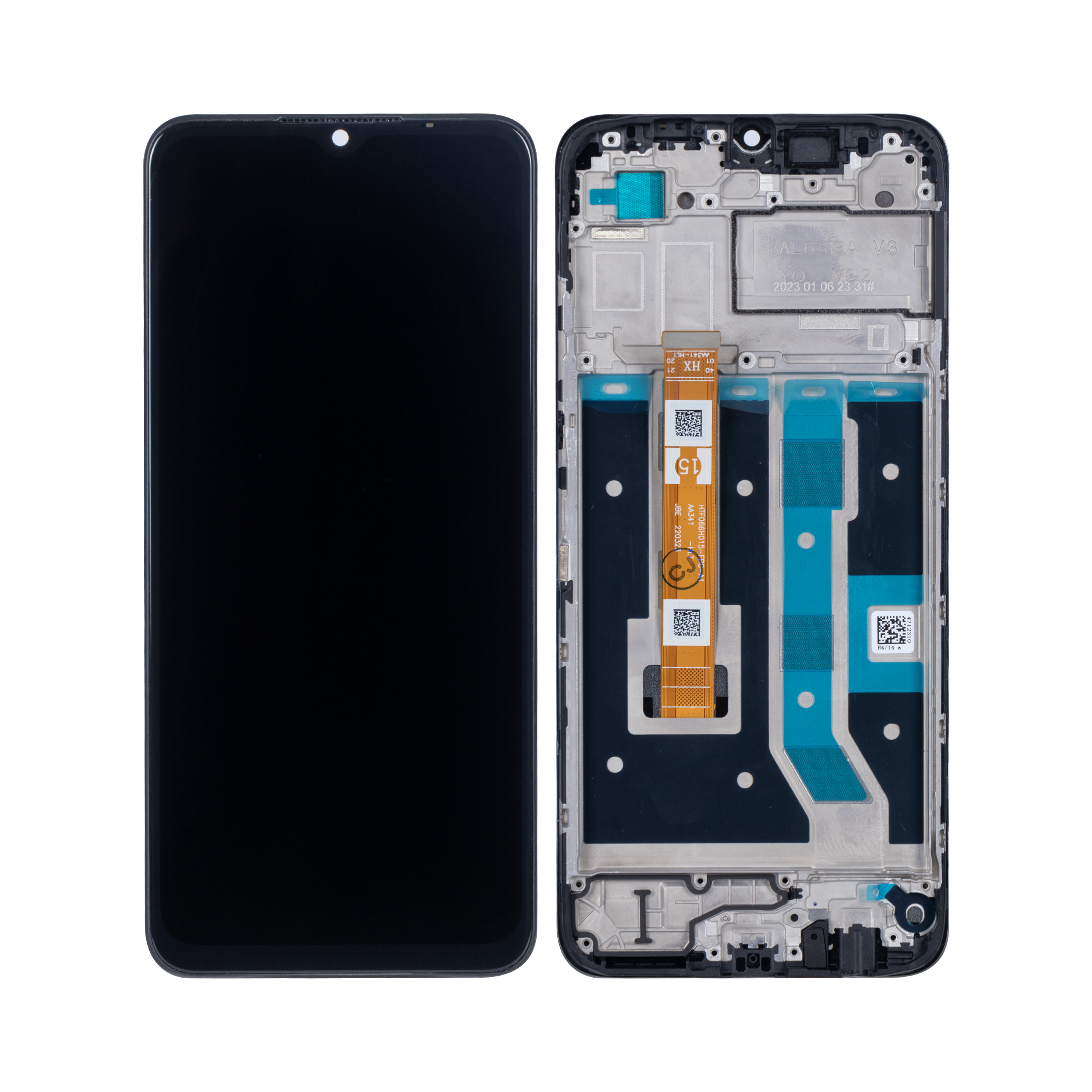 OEM Display für Oppo A17 mit Rahmen Schwarz – Bild 4