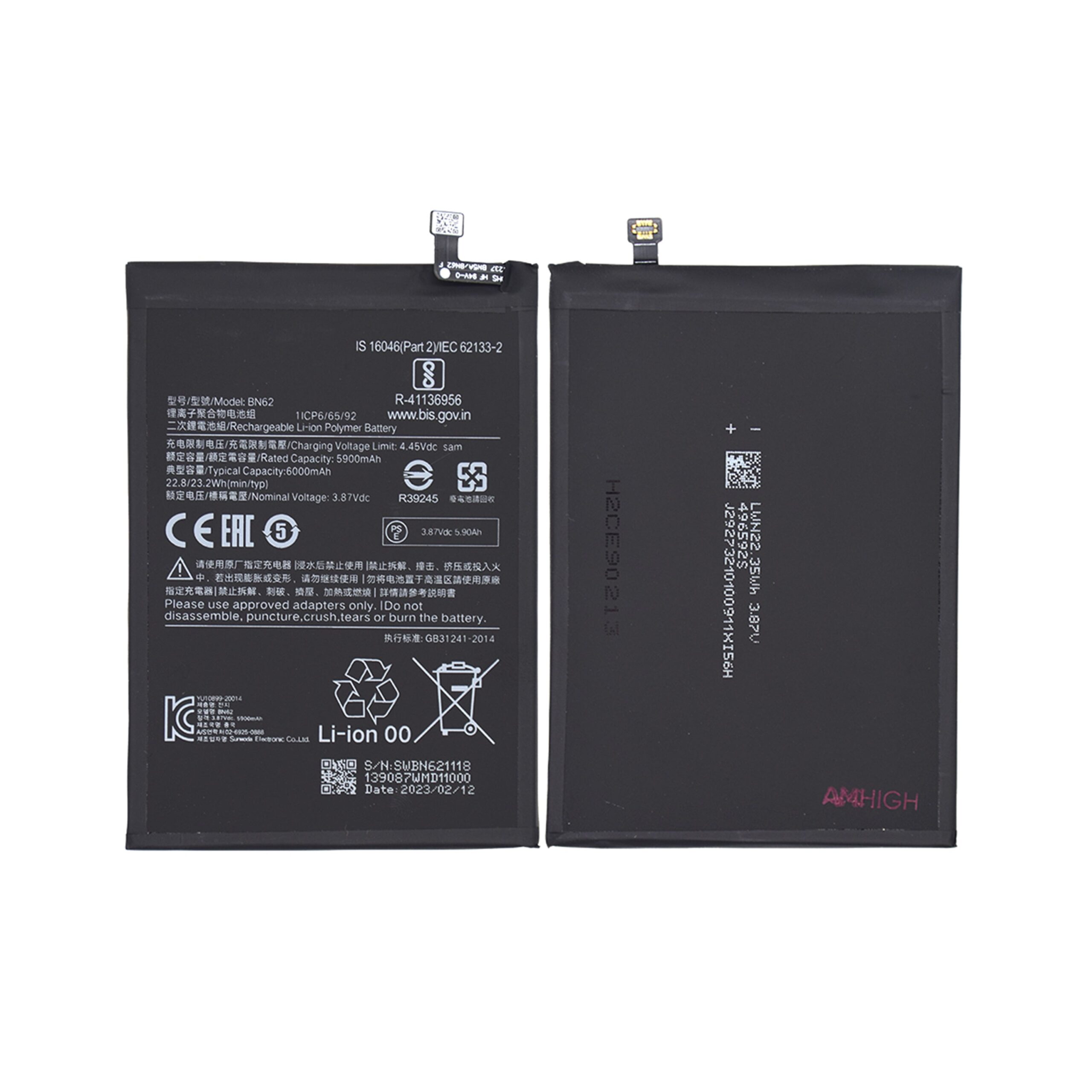 Xiaomi Redmi 9T Akku BN62 OEM – Bild 6