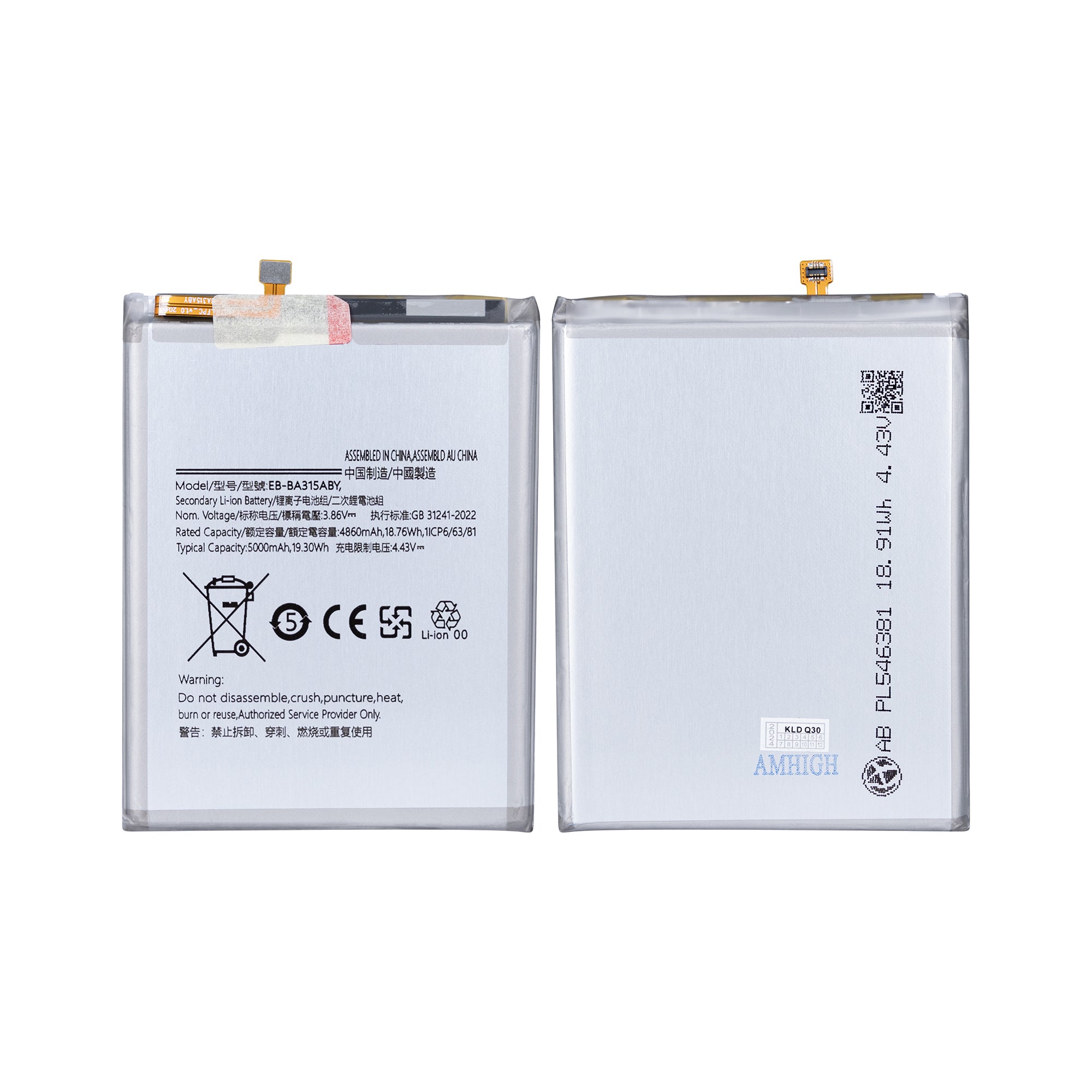 Samsung Galaxy A22 A225F, A31 A315F, A32 A325F Akku EB-BA315ABY OEM – Bild 3