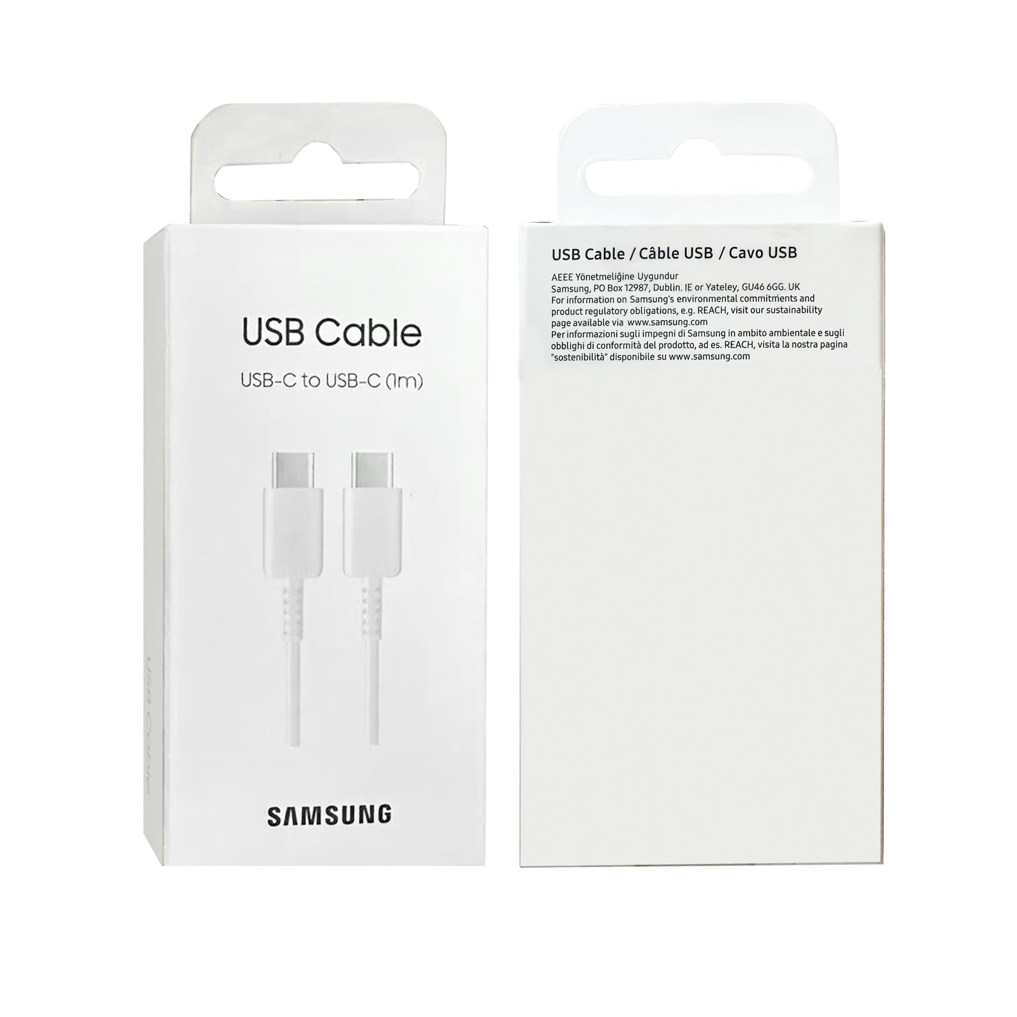 Samsung EP-DA705BWE USB-C to USB-C Kabel 100cm White Original Verkaufsverpackung – Bild 6