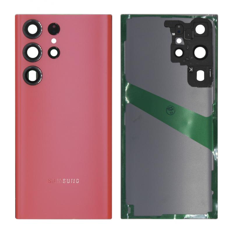 Samsung Galaxy S23 Ultra S918B Akkudeckel mit Linse Red Original – Bild 4