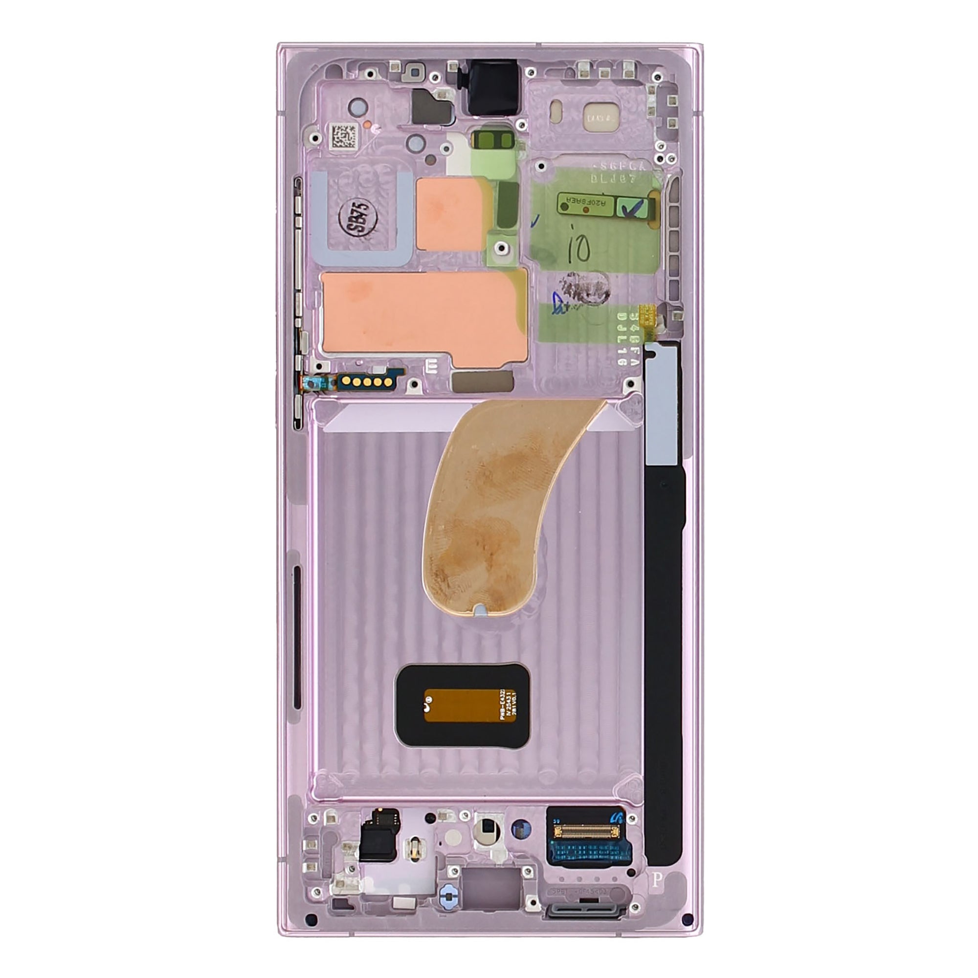 Samsung Original Service Pack Display Galaxy S23 Ultra S918B mit Rahmen Lavender – Bild 3