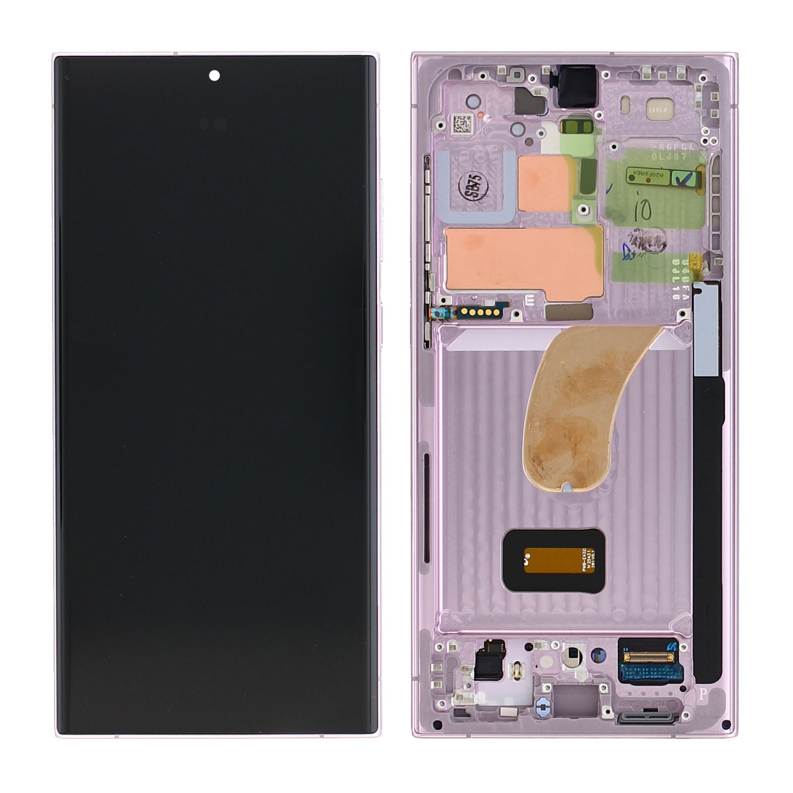 Samsung Original Service Pack Display Galaxy S23 Ultra S918B mit Rahmen Lavender – Bild 5