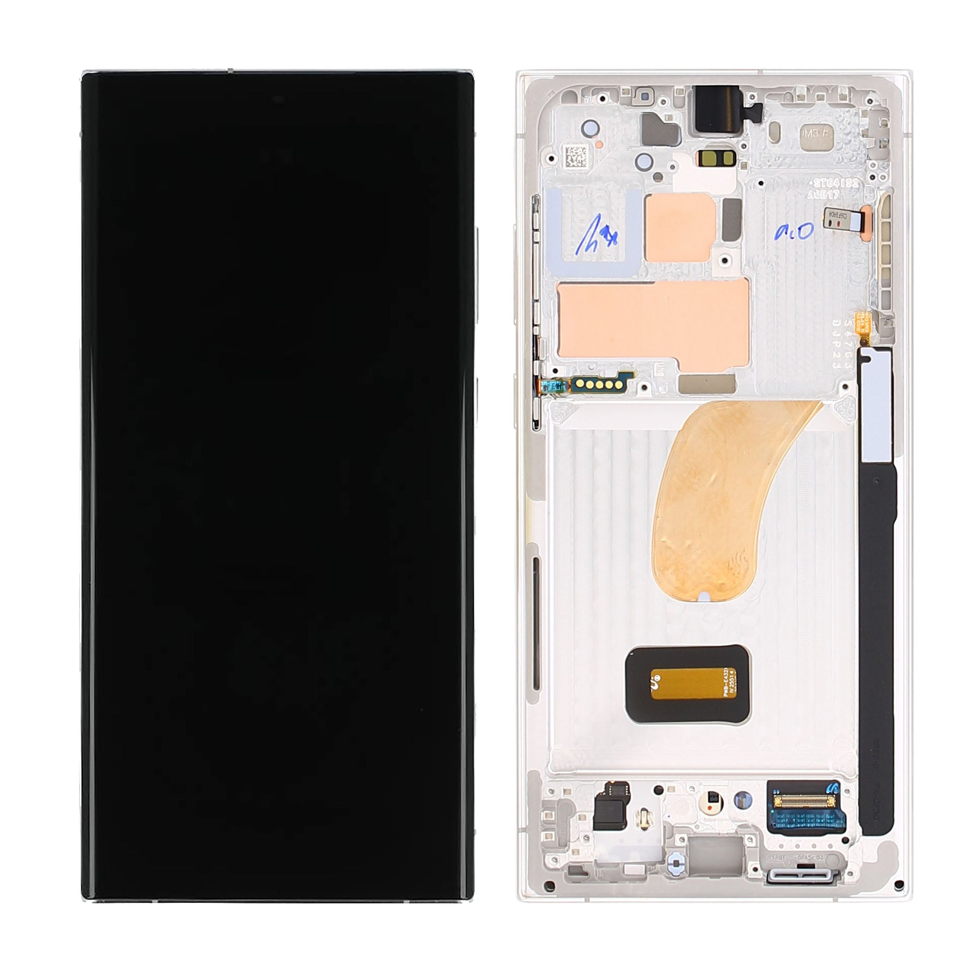 Samsung Galaxy S23 Ultra S918B Original Servicepack Display Rahmen Lime/Sky Blue – Bild 5