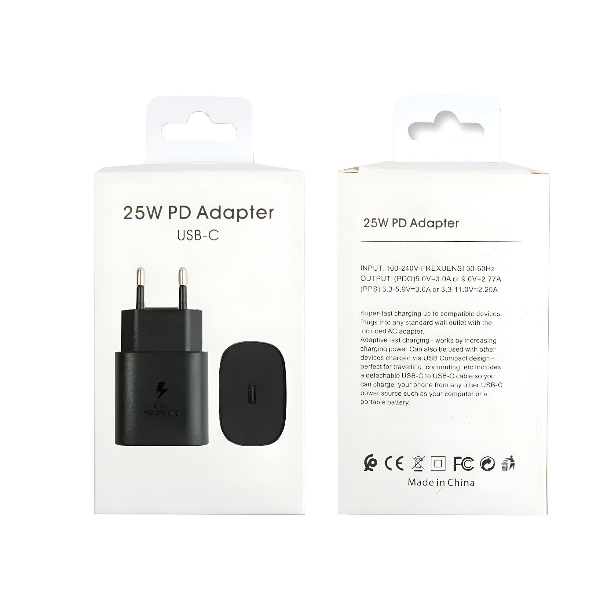 Samsung PD Adapter EP-TA800NW USB-C 25W Black Verkaufsverpackung – Bild 3