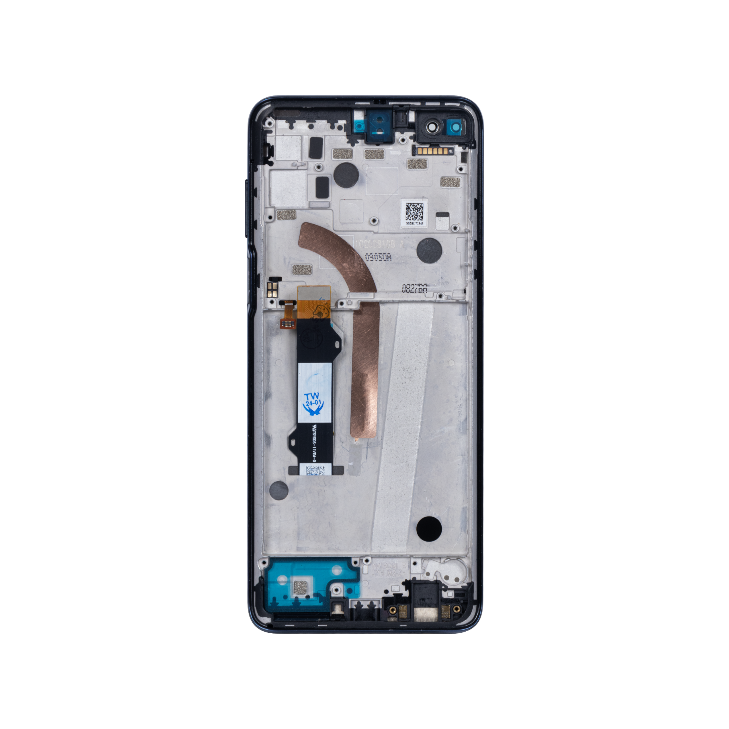 OEM Display für Motorola Moto G 5G Plus mit Rahmen Blau – Bild 3