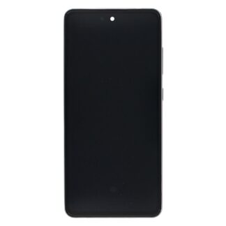 Samsung Galaxy A52s 5G A528B Display und Touchscreen-Digitizer mit Rahmen Awesome White Service Pack