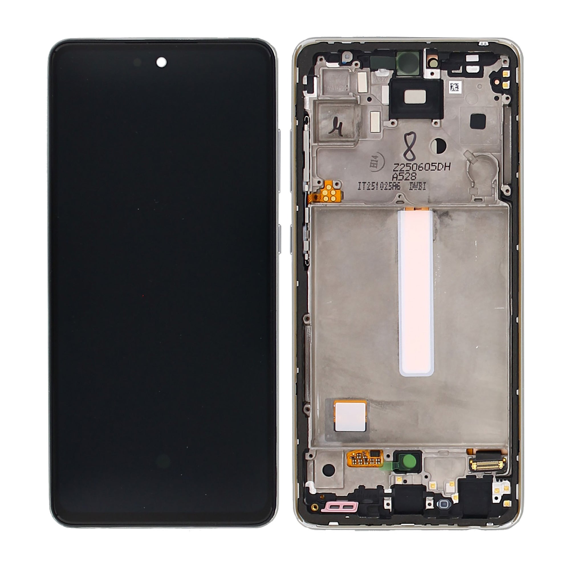 Samsung Galaxy A52s 5G A528B Display und Touchscreen-Digitizer mit Rahmen Awesome White Service Pack – Bild 3