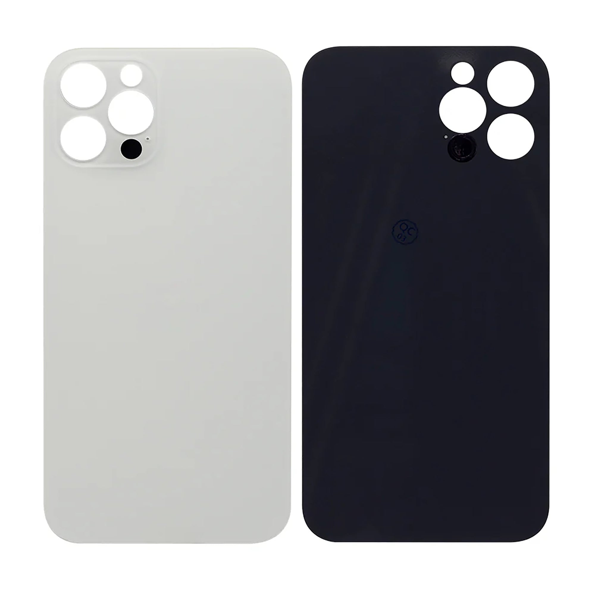 Für Apple iPhone 12 Pro Max kompatibel Rückglas mit großem Kamerarahmen, Farbe wählbar – Bild 12