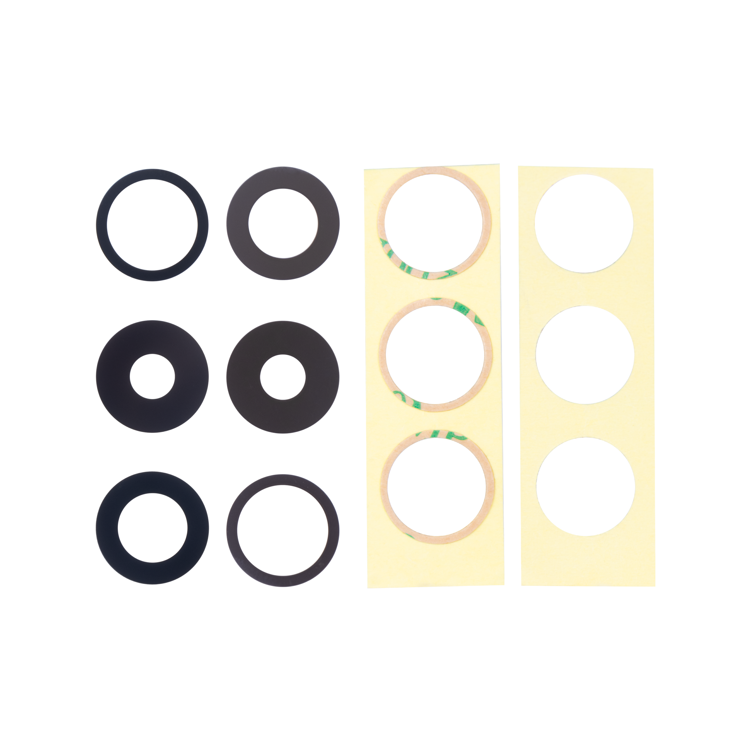 Für Apple iPhone 14 Pro, iPhone 14 Pro Max Kameraglas Set Black OEM – Bild 3