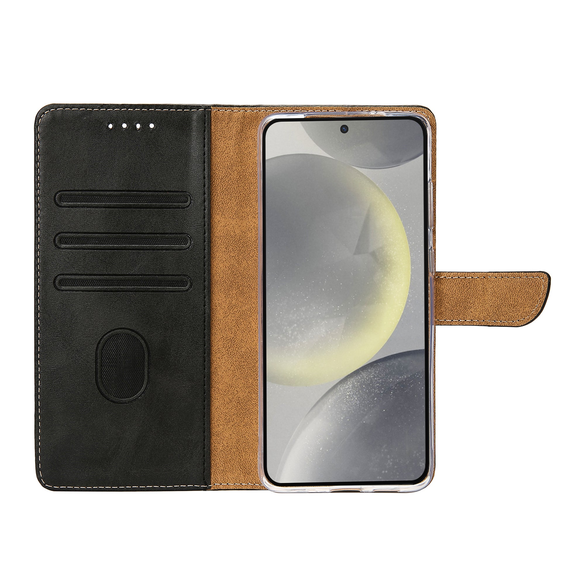 Rixus Buchhülle für Samsung Galaxy S24 Plus, S25 Plus Black – Bild 5