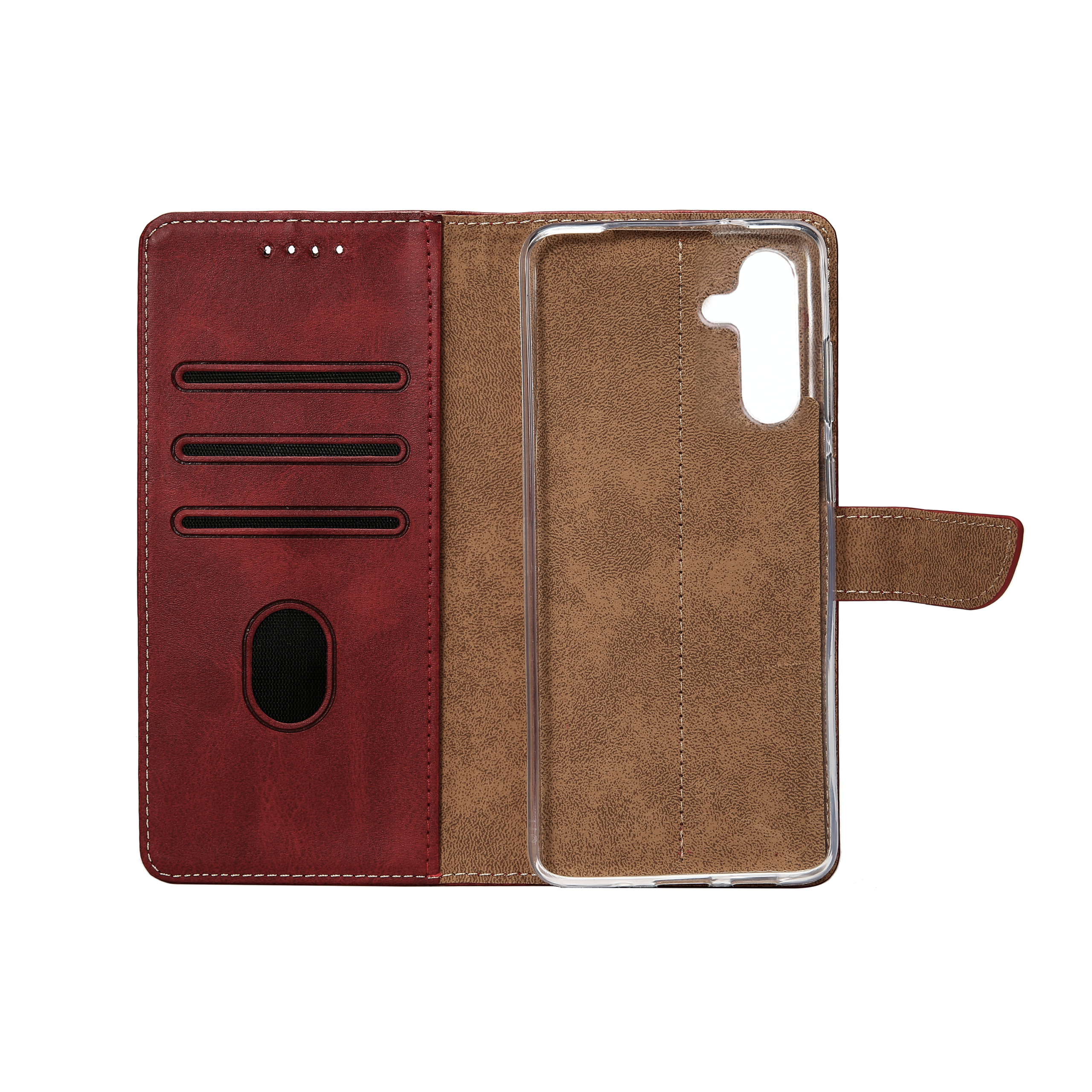 Rixus Buchhülle für Samsung Galaxy S24 Plus, S25 Plus Dark Red – Bild 5