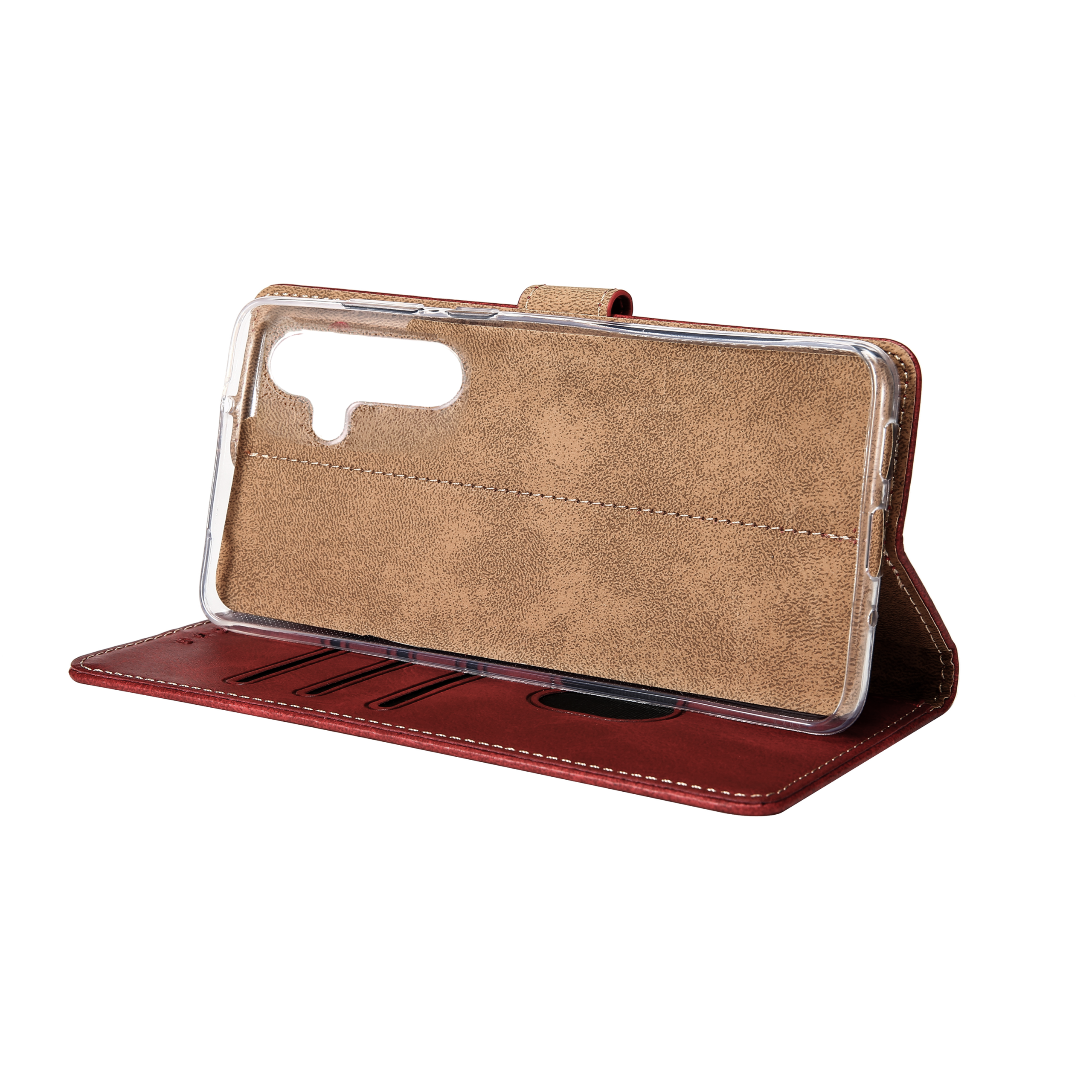 Rixus Buchhülle für Samsung Galaxy S24 Plus, S25 Plus Dark Red – Bild 6