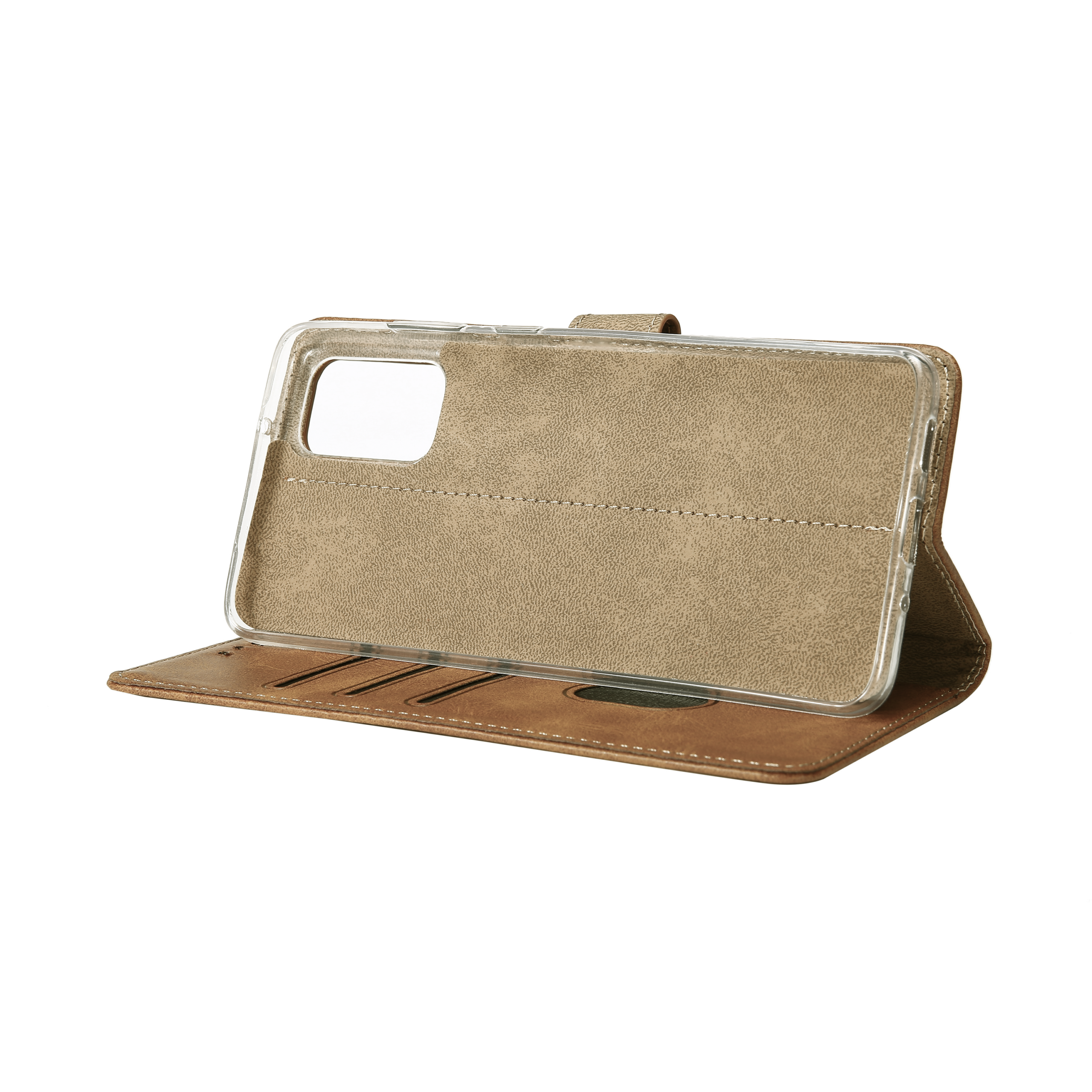 Rixus Buchhülle für Samsung Galaxy A51 4G, A51 5G Light Brown – Bild 6