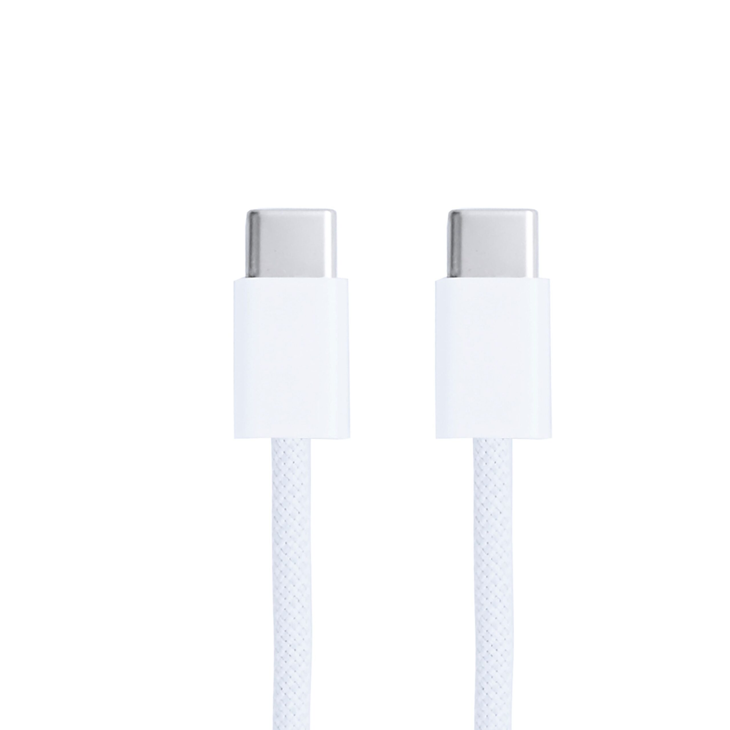 Für Apple iPhone 15, 16, 17 Series USB-C To USB-C Woven Kabel 100cm 60W White Verkaufsverpackung – Bild 3