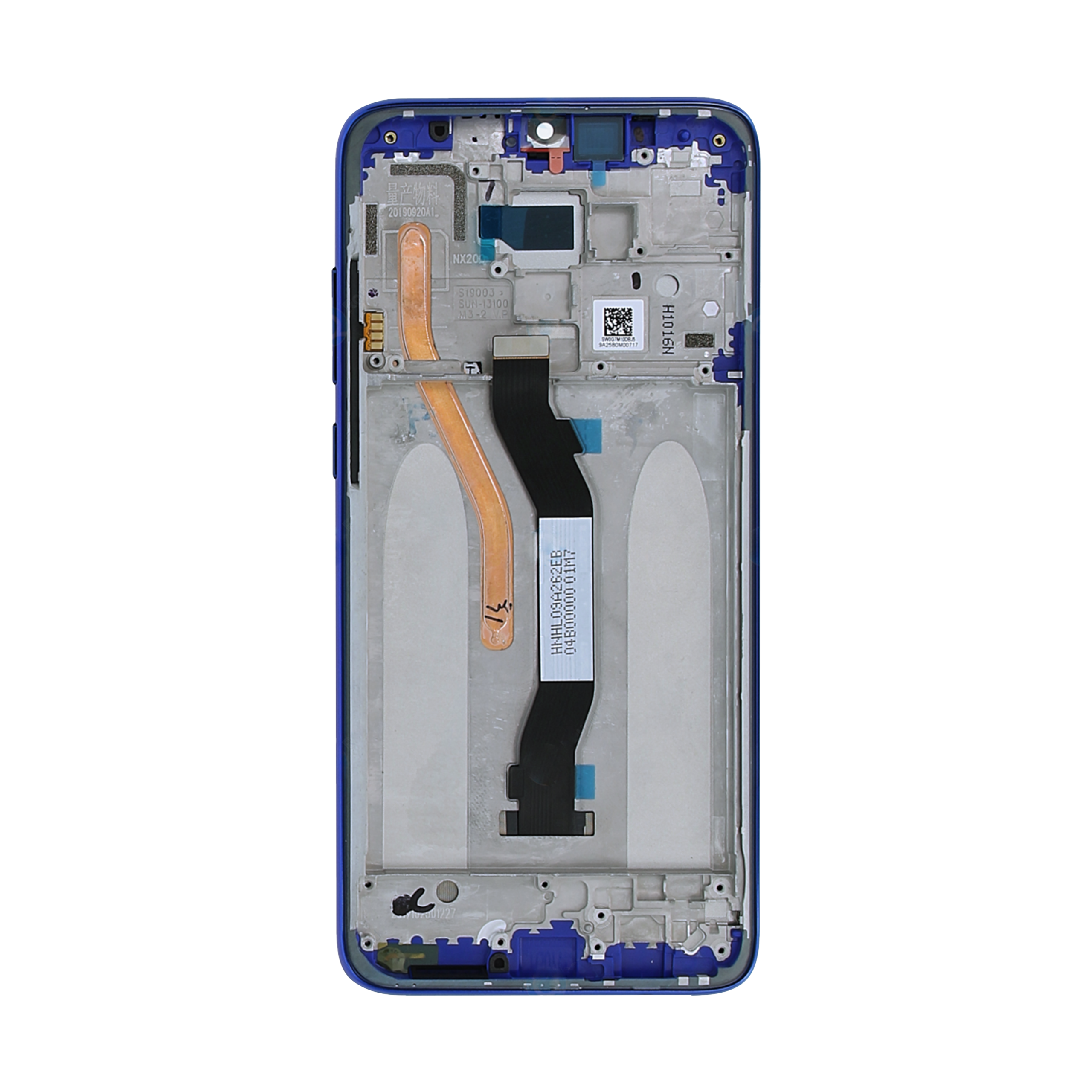OEM Display für Xiaomi Redmi Note 8 Pro mit Rahmen Blau – Bild 3