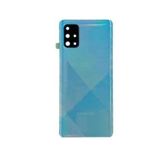 Samsung Galaxy A71 A715F Akkudeckel mit Linse Prism Crush Blue OEM