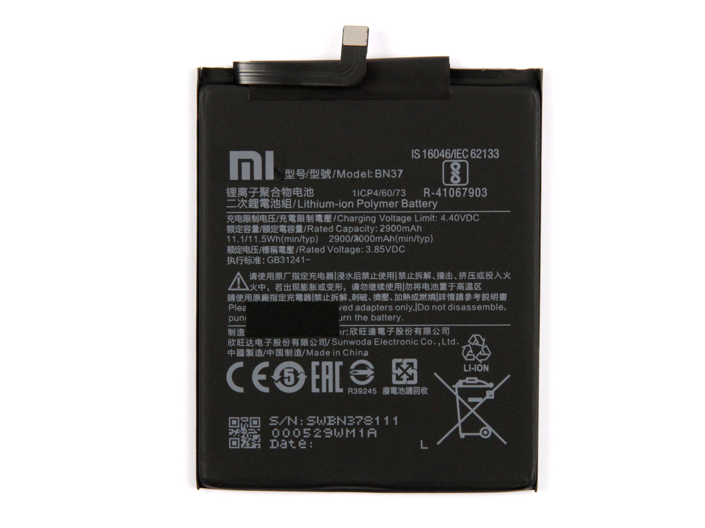 Xiaomi Redmi 6, Redmi 6A Akku BN37 OEM