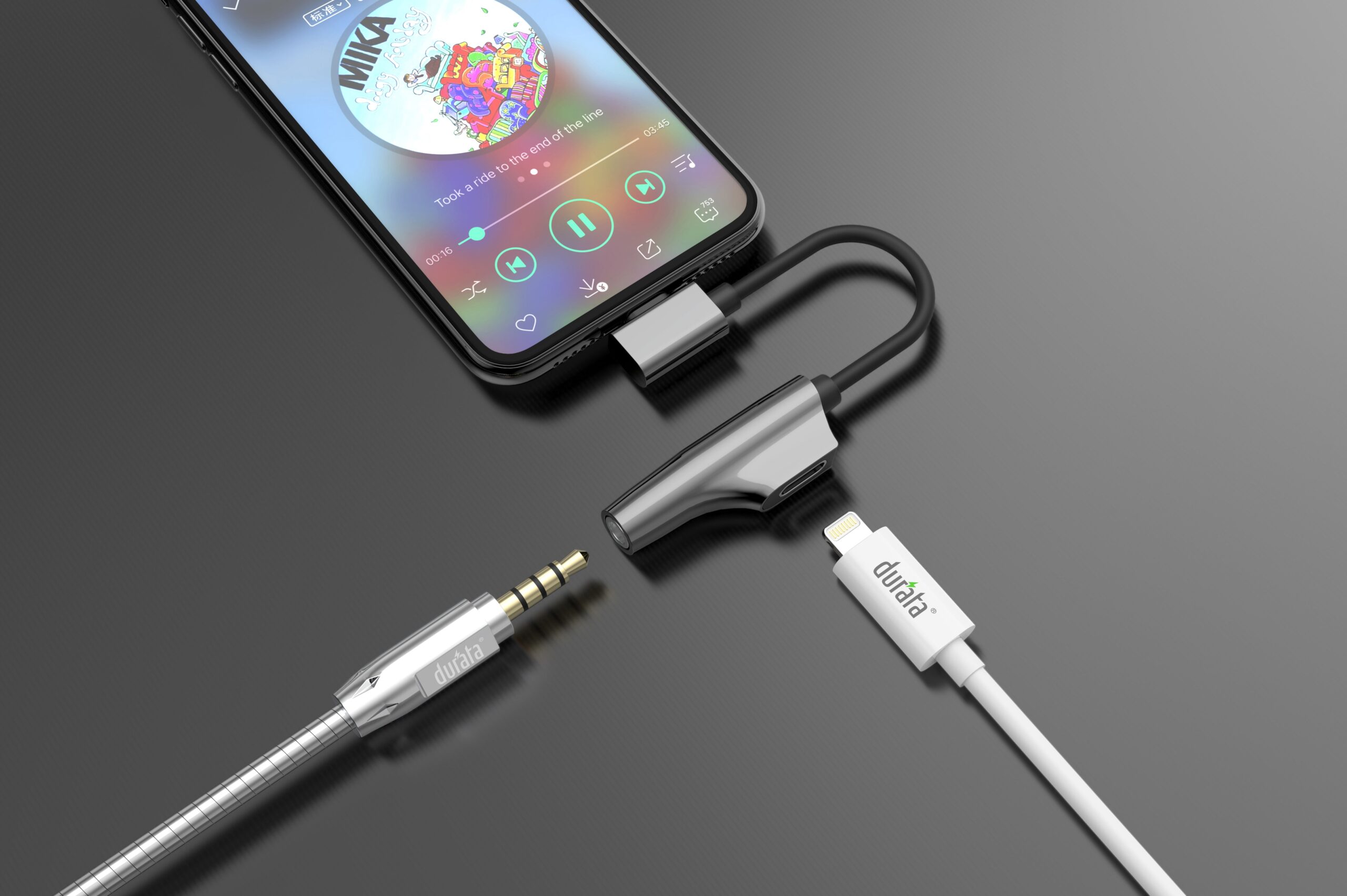Rixus RXL07 Adapter Charge und Audio Kabel für Lightning Anschluss – Bild 2