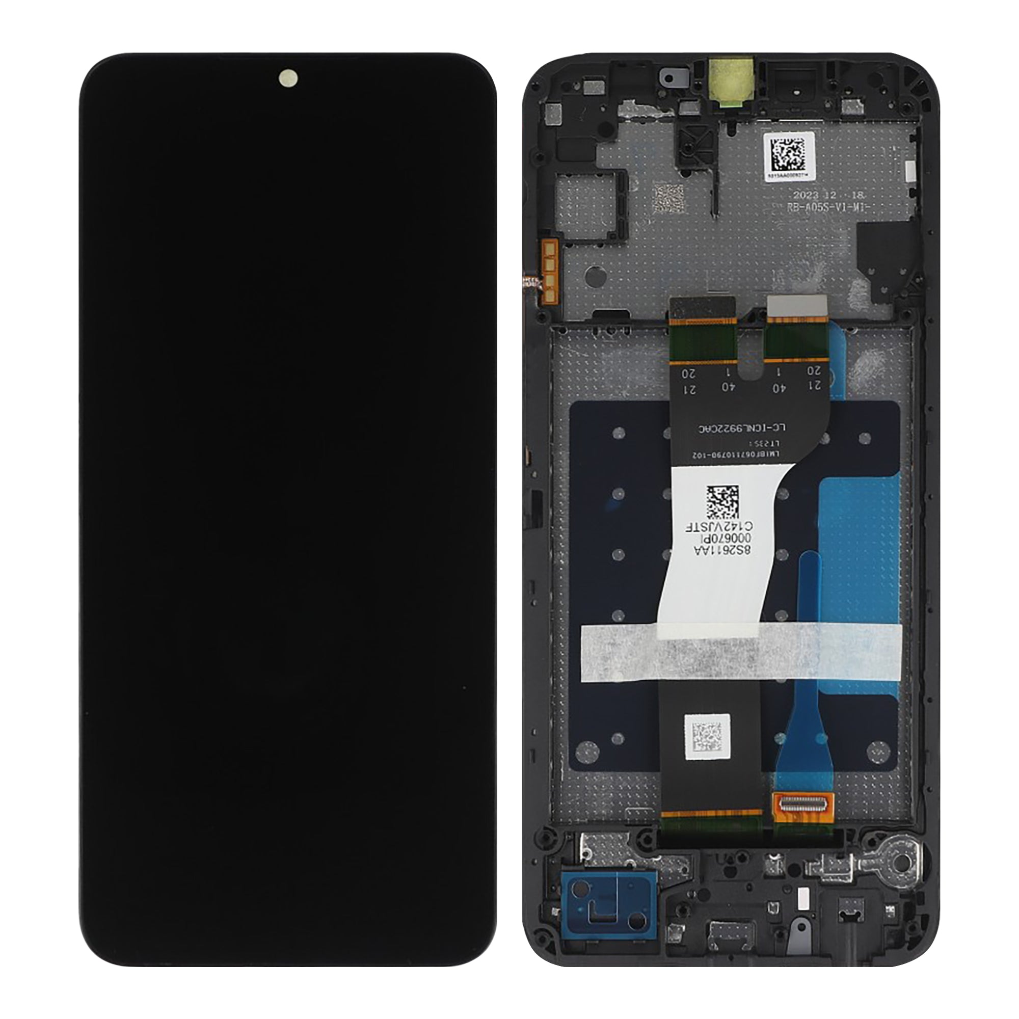 Samsung Galaxy A05s A057F Display und Touchscreen-Digitizer mit Rahmen Black Service Pack – Bild 4