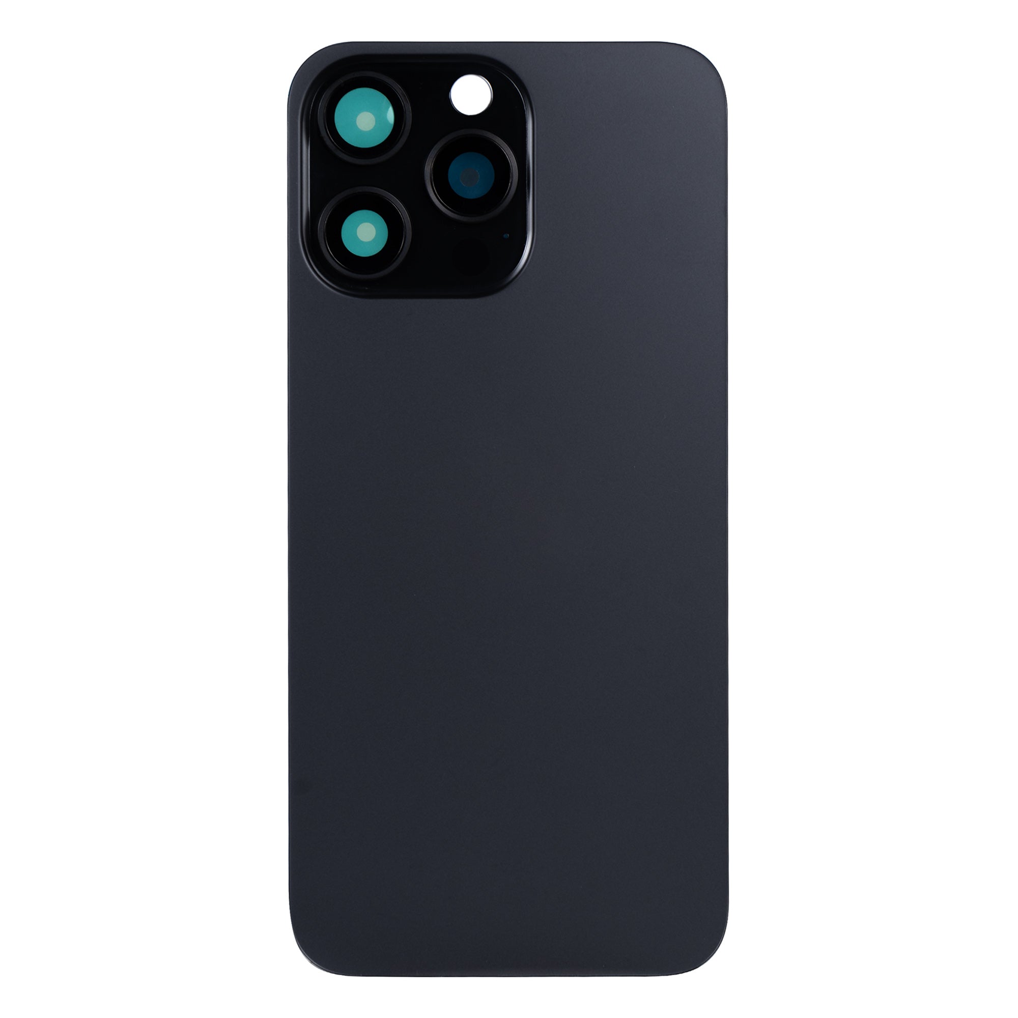 Für Apple iPhone 15 Pro Max kompatibel Rückglas ohne NFC mit großem Kamerarahmen, Farbe wählbar
