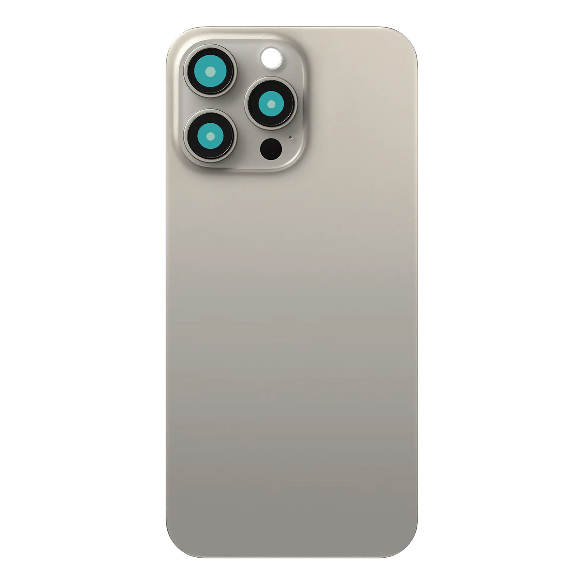 Für Apple iPhone 15 Pro kompatibel Rückglas ohne NFC mit großem Kamerarahmen, Farbe wählbar – Bild 4