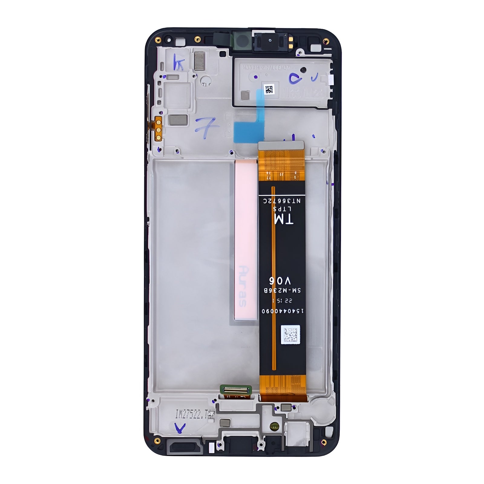 Samsung Galaxy M23 5G M236B Original Service Pack Display Rahmen Black (TM Flex) – Bild 3