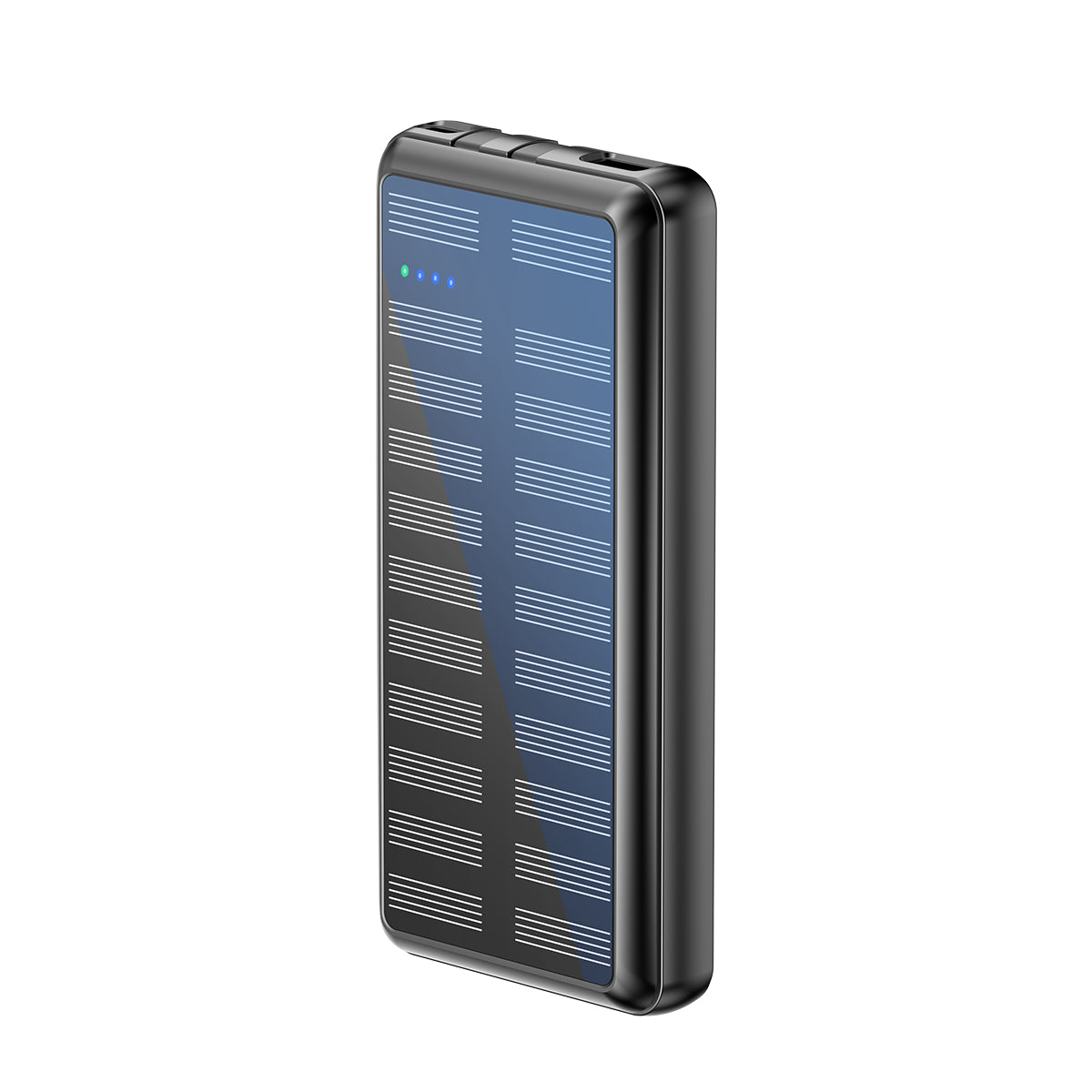 Rixus RXPB47 Solar Powerbank 20000 mAh mit Built-in Cables Black