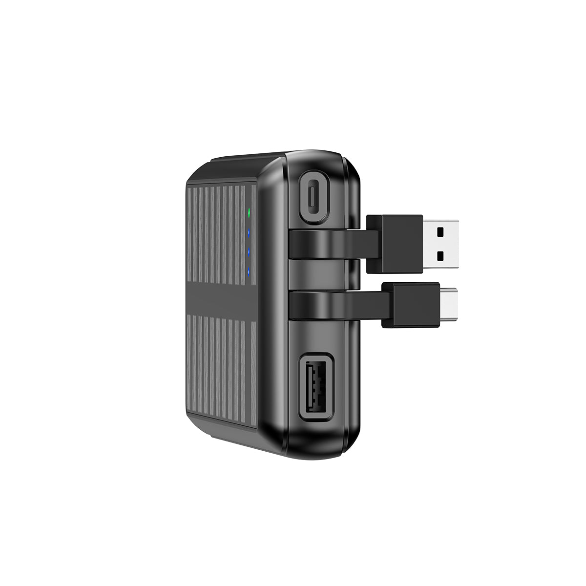 Rixus RXPB47 Solar Powerbank 20000 mAh mit Built-in Cables Black – Bild 3