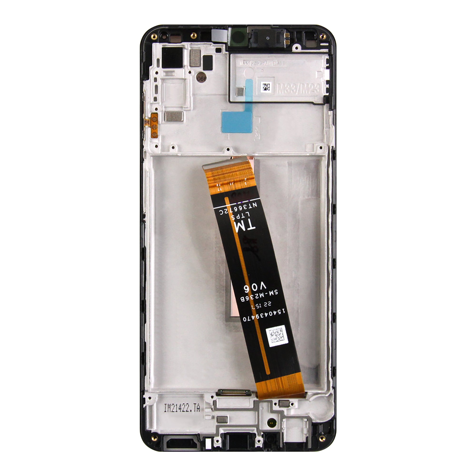 Samsung Galaxy M33 5G M336B Original Service Pack Display Rahmen Black (TM Flex) – Bild 3