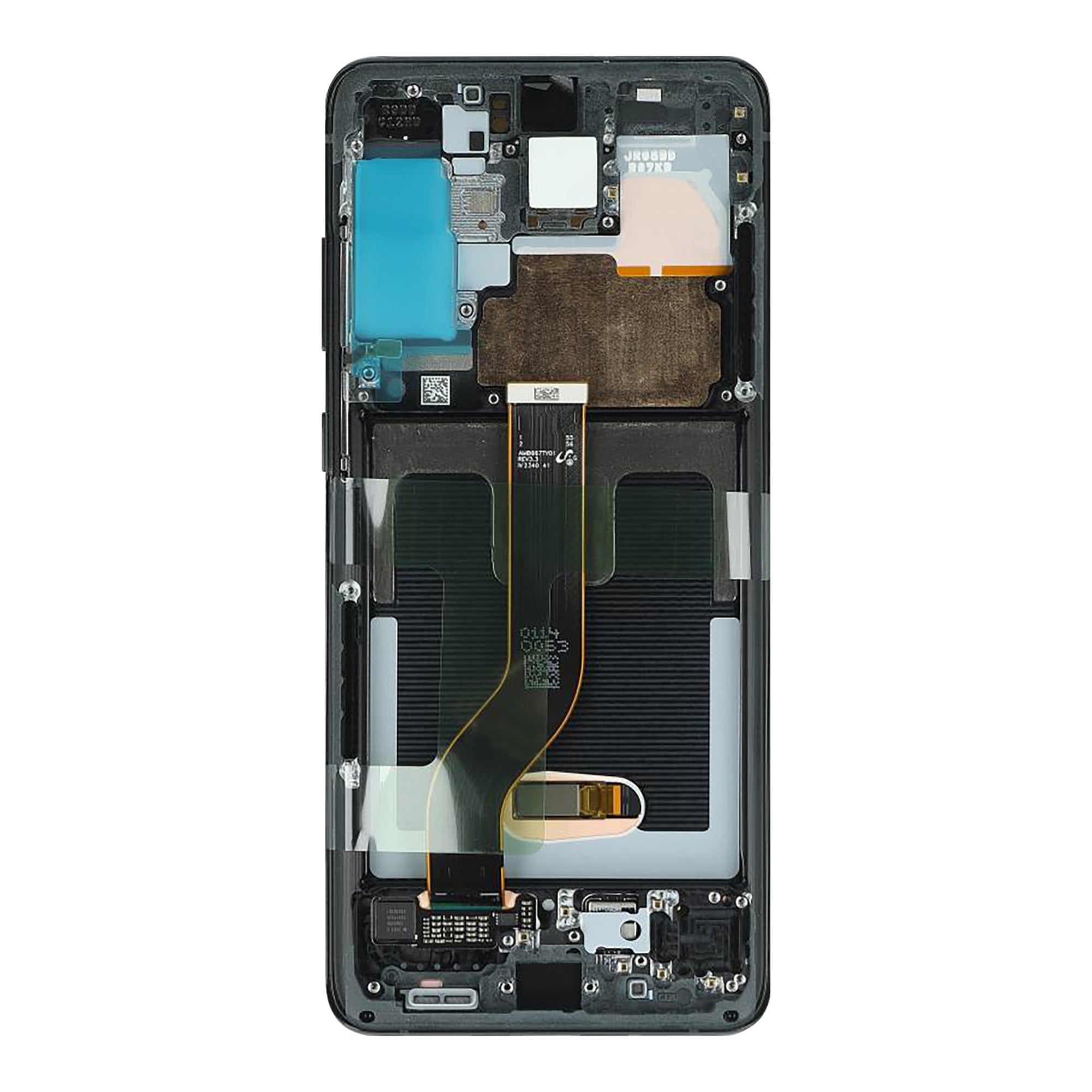 Samsung S20 Plus/S20 Plus 5G G985F/G986F Original Display Rahmen Cosmic Black – Bild 3