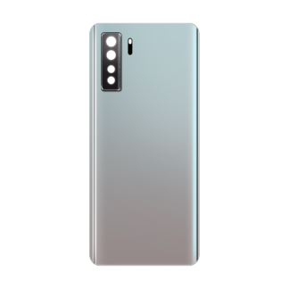 Huawei P40 Lite 5G Akkudeckel mit Linse Silver OEM