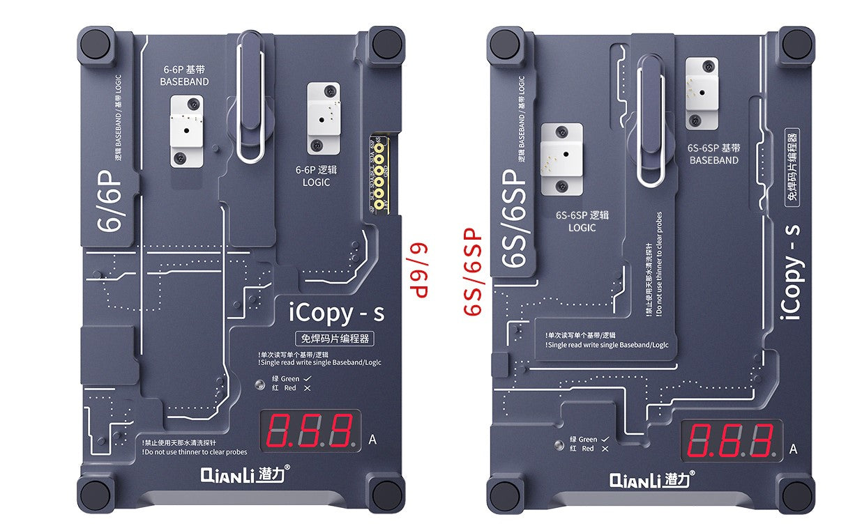 QIANLI iCopy-s 4 in 1 Double-sided Chip Test Stand für Apple iPhone 6, 6P, 6S, 6SP